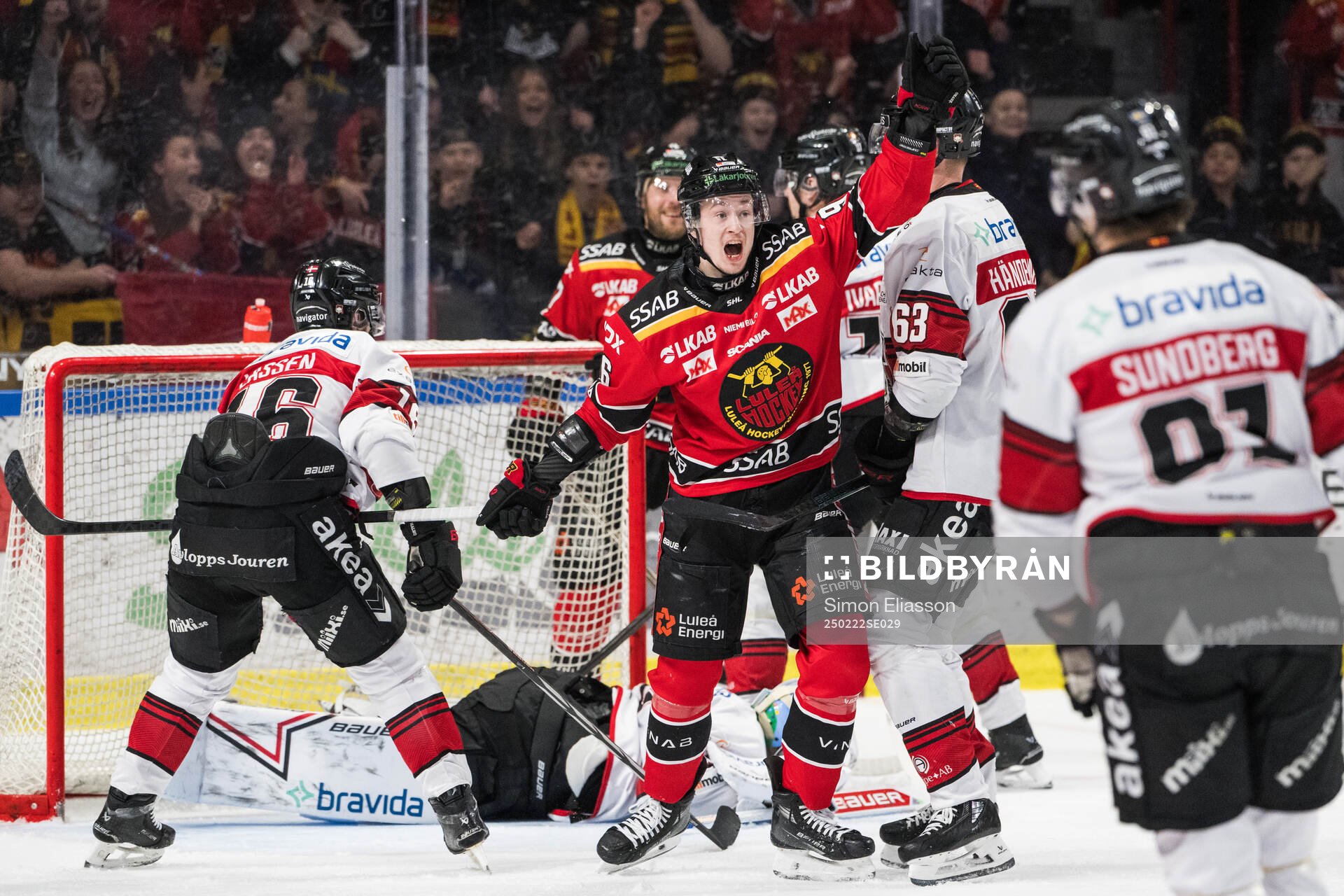 Luleås Pontus Andreasson jublar