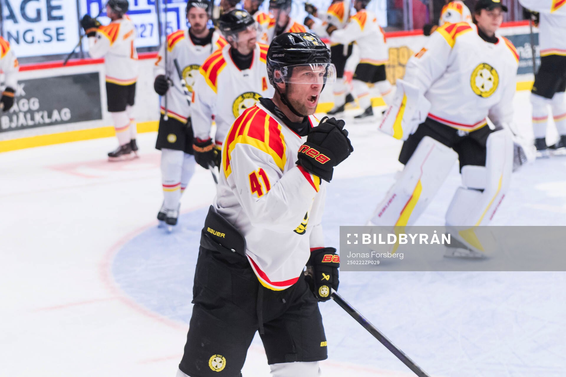 Brynäs Greg Scott jublar