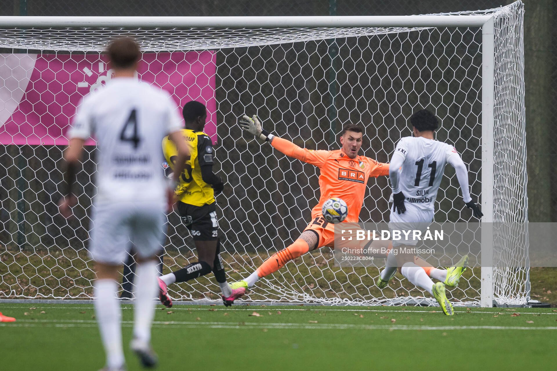 Häckens målvakt Andreas Linde och Helsingborgs Milan