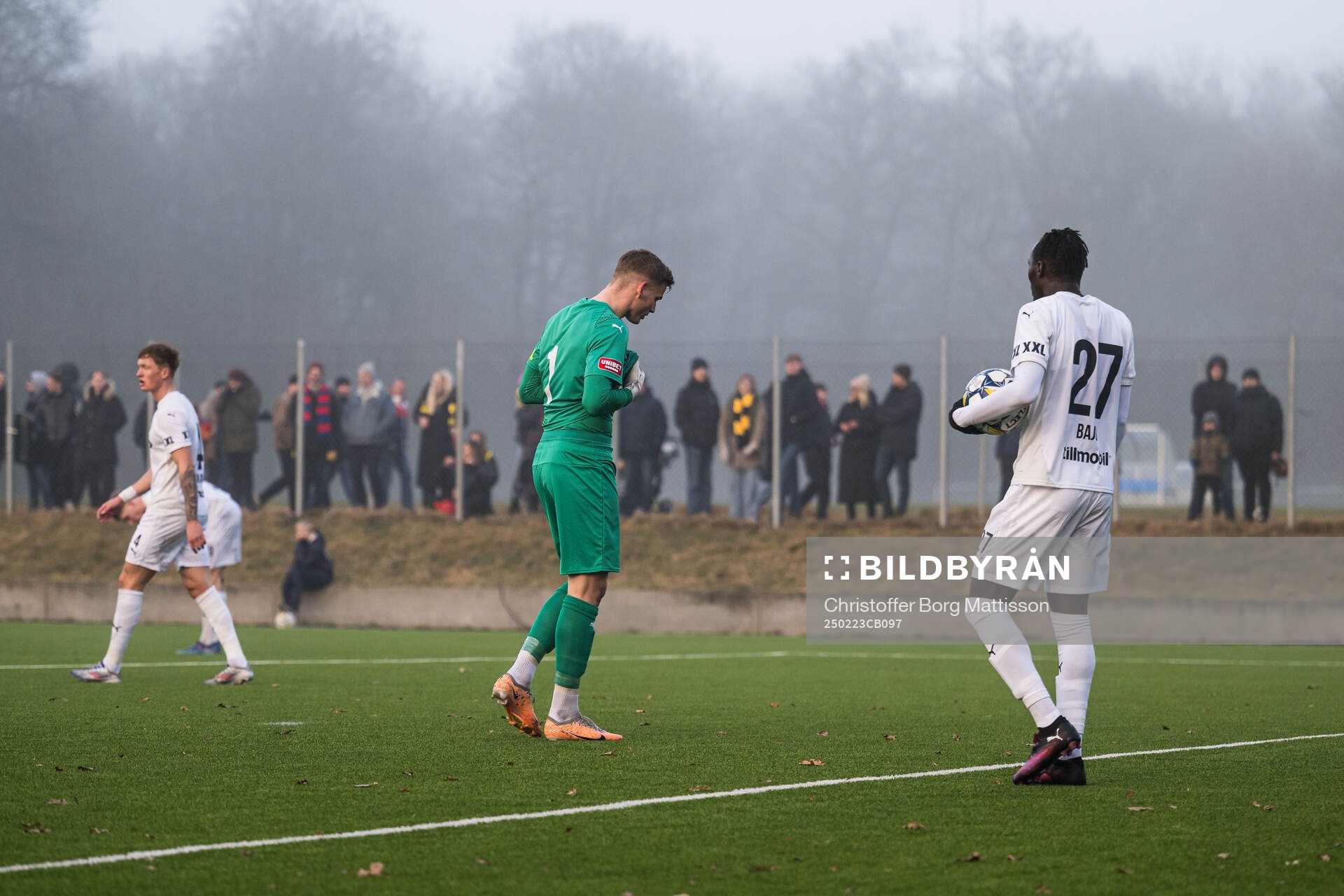 Helsingborgs Johan Brattberg och Ebrima Bajo deppar