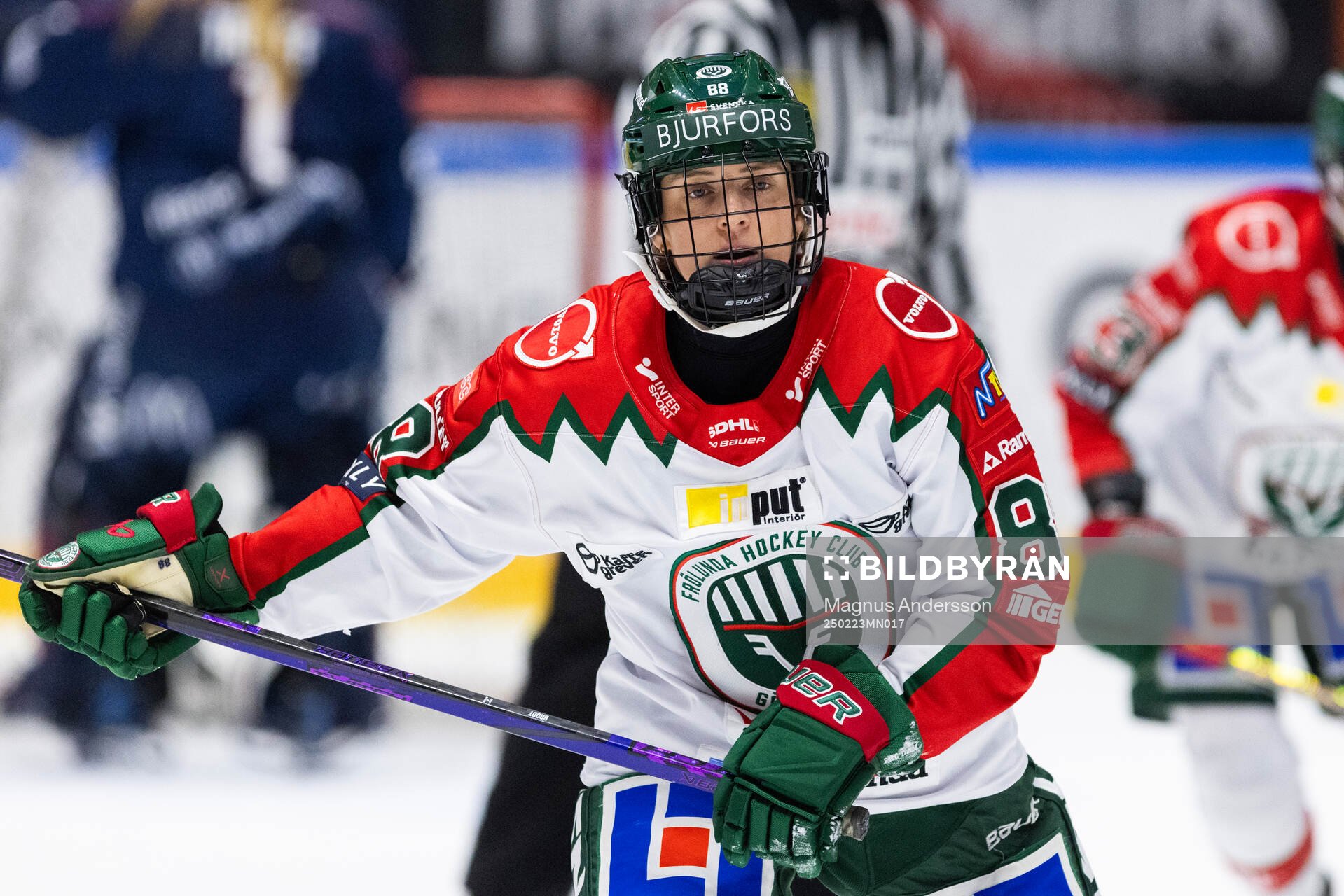 Frölundas Sydney Brodt jublar