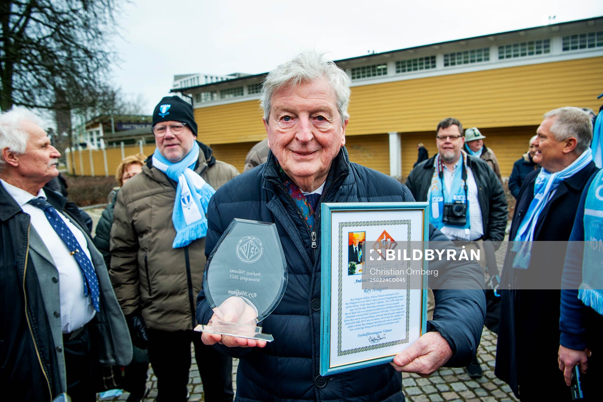 Roy Hodgson tilldelas Andreas Nilssons minnespris av