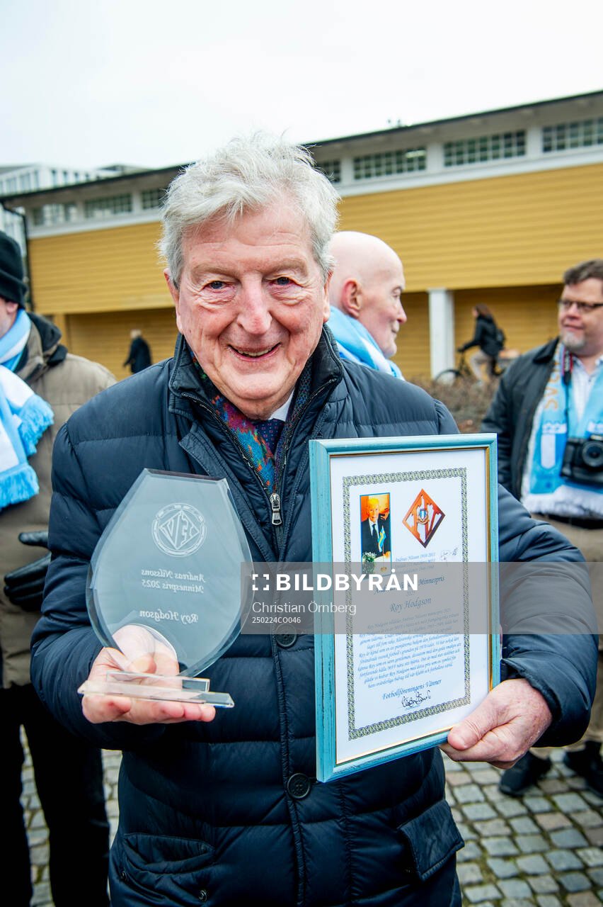 Roy Hodgson tilldelas Andreas Nilssons minnespris av