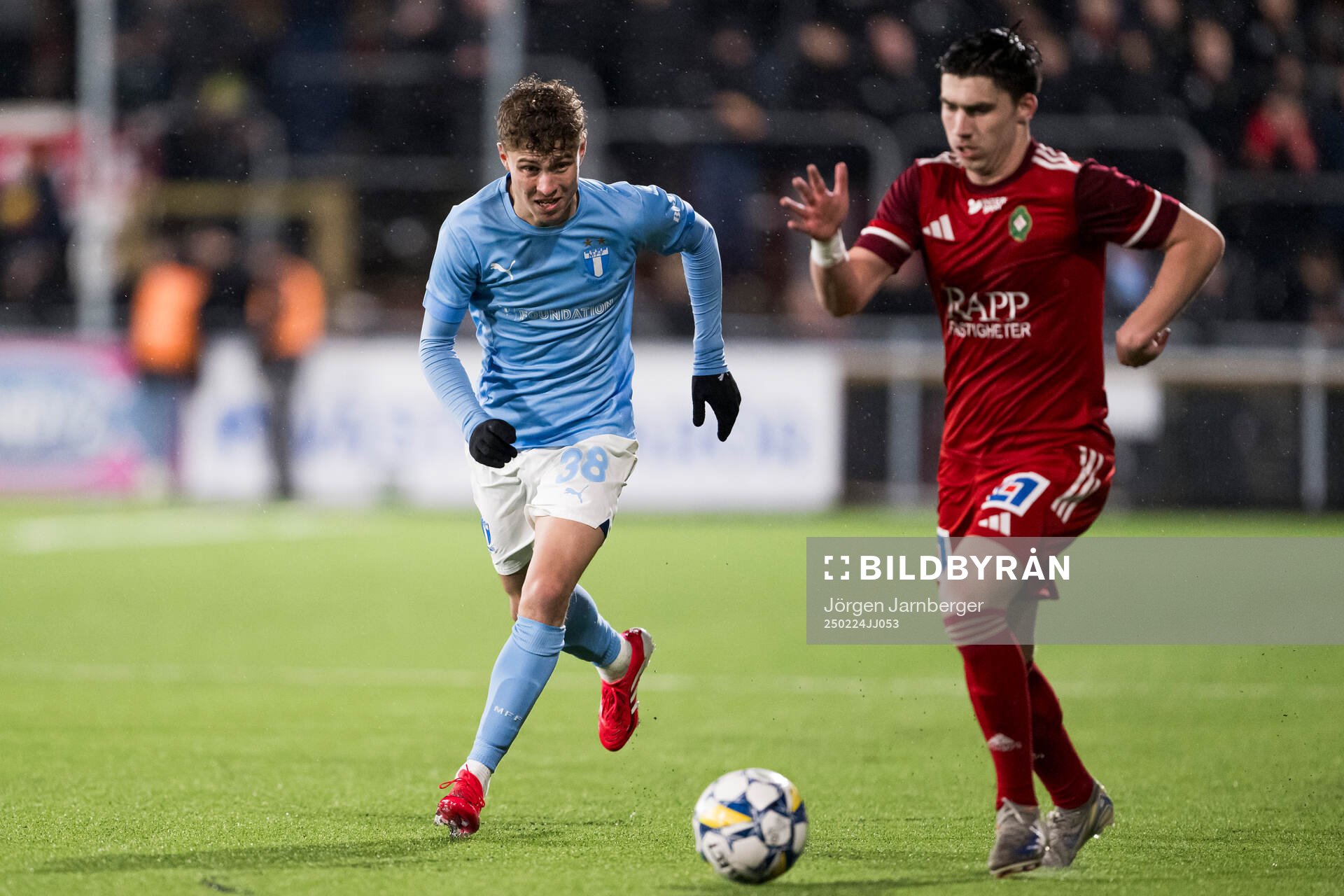 Malmö FFs Hugo Bolin och Skövde AIKs Valdemar Linnarsson