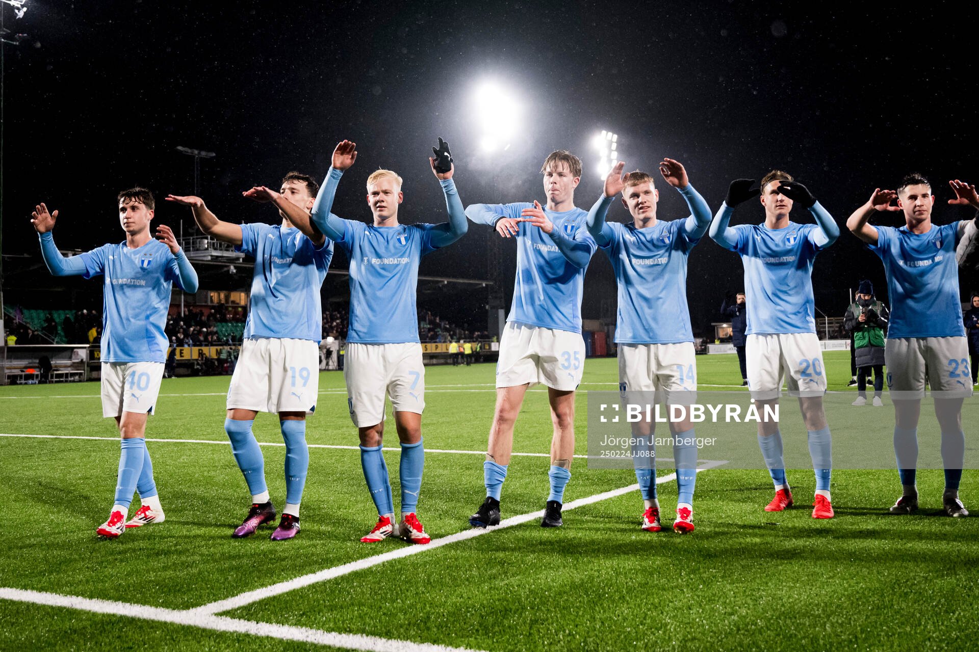 Malmö FFs spelare jublar