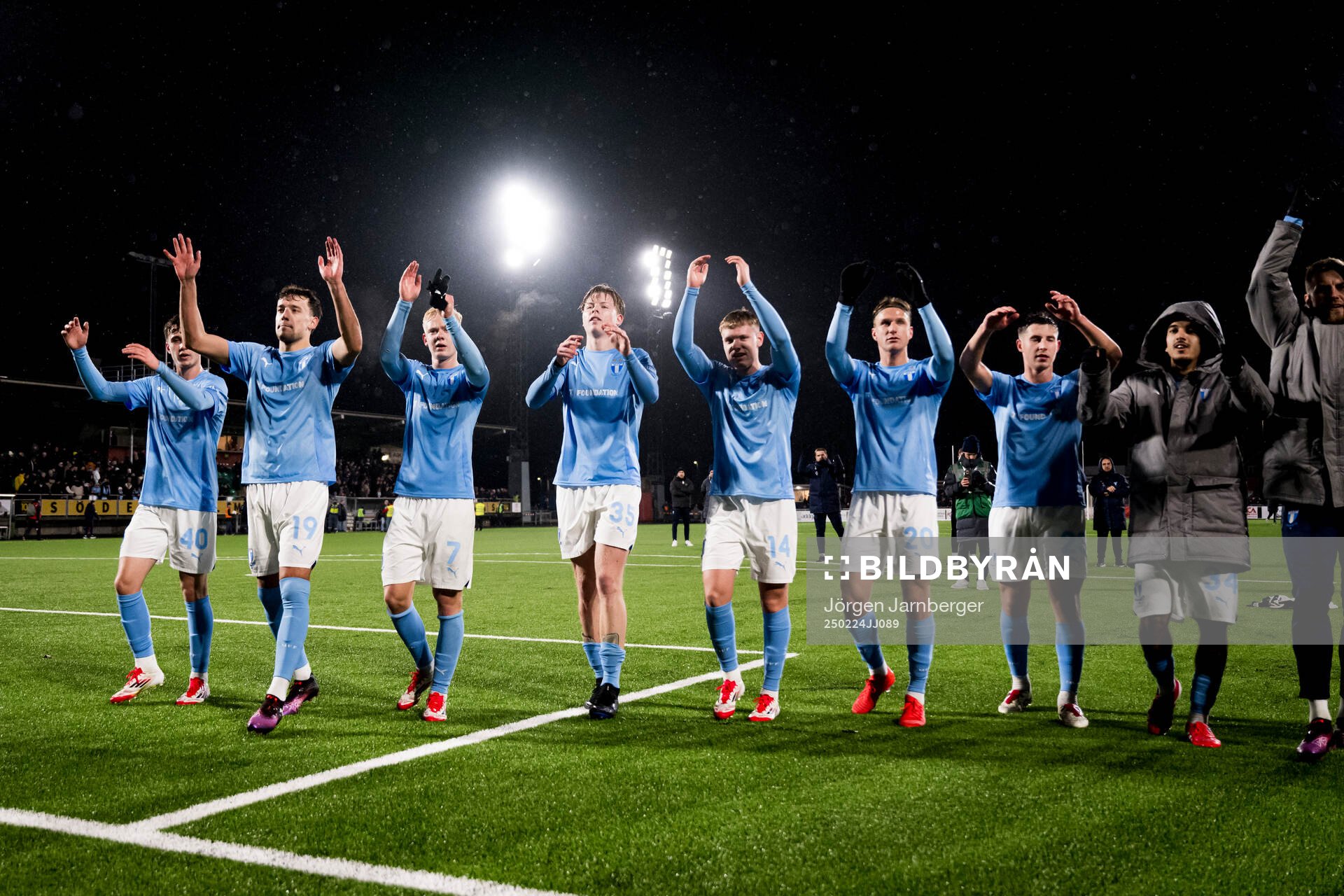 Malmö FFs spelare jublar