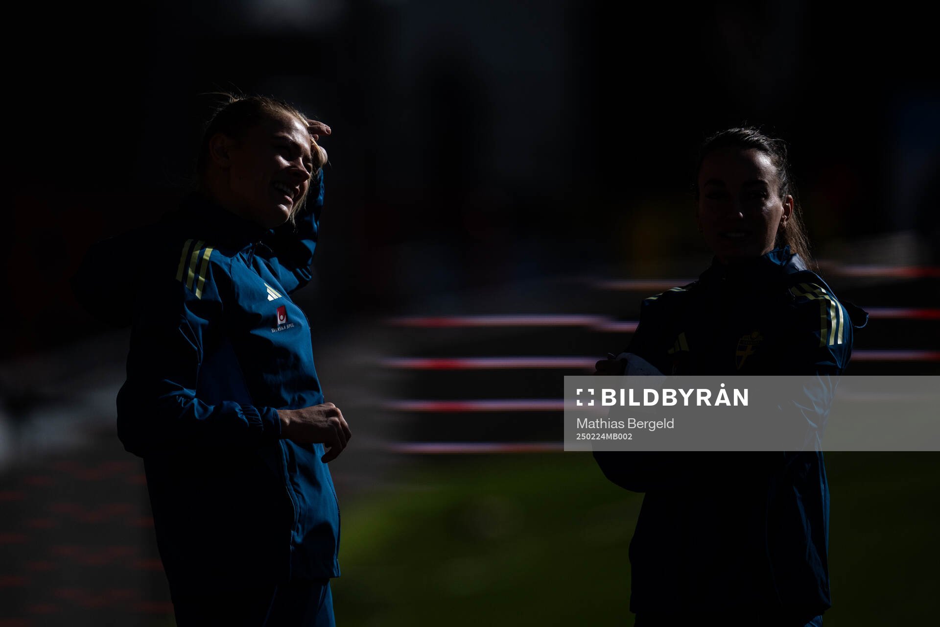 Fridolina Rolfö and Kosovare Asllani of the Swedish
