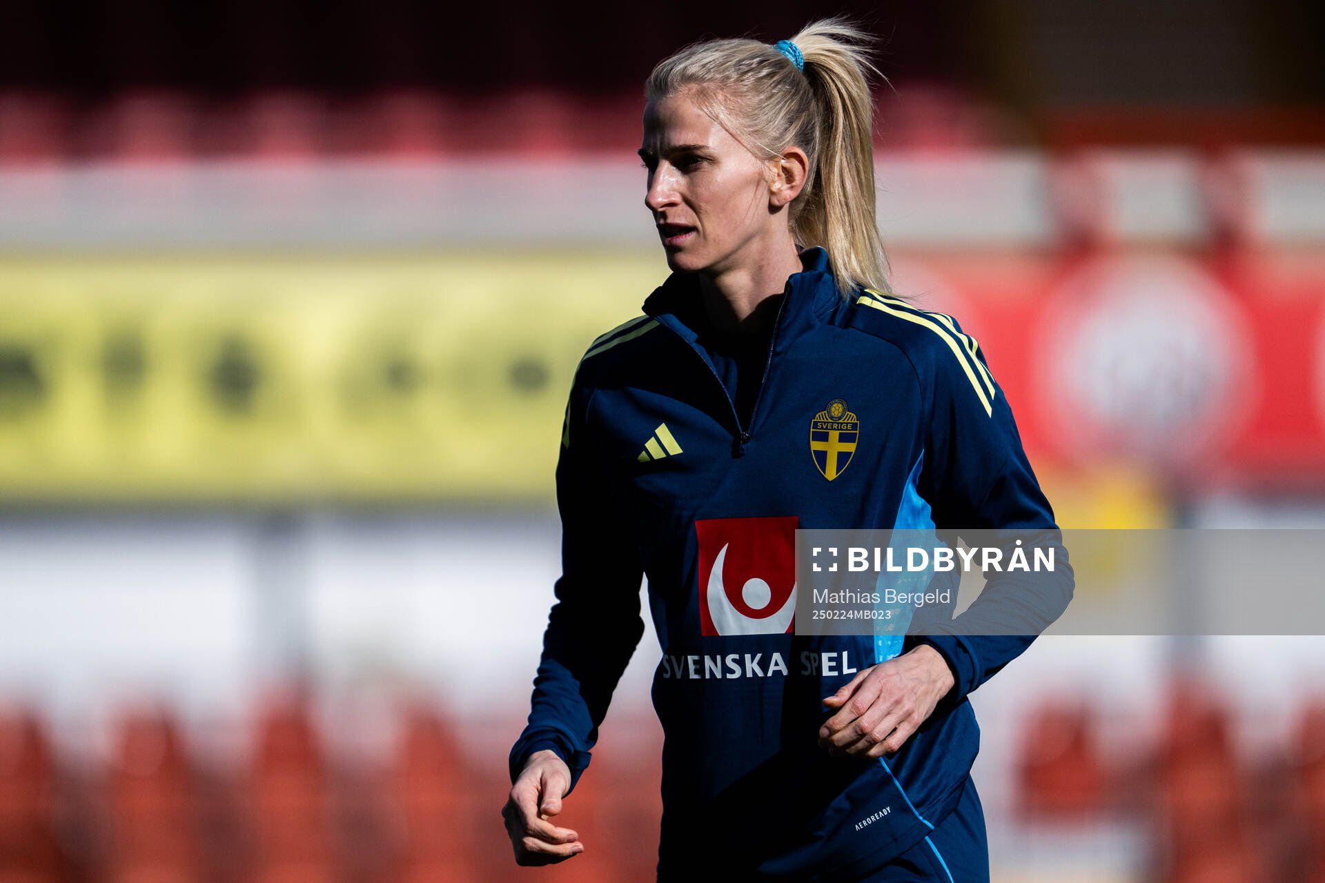 Sofia Jakobsson of the Swedish women's national football