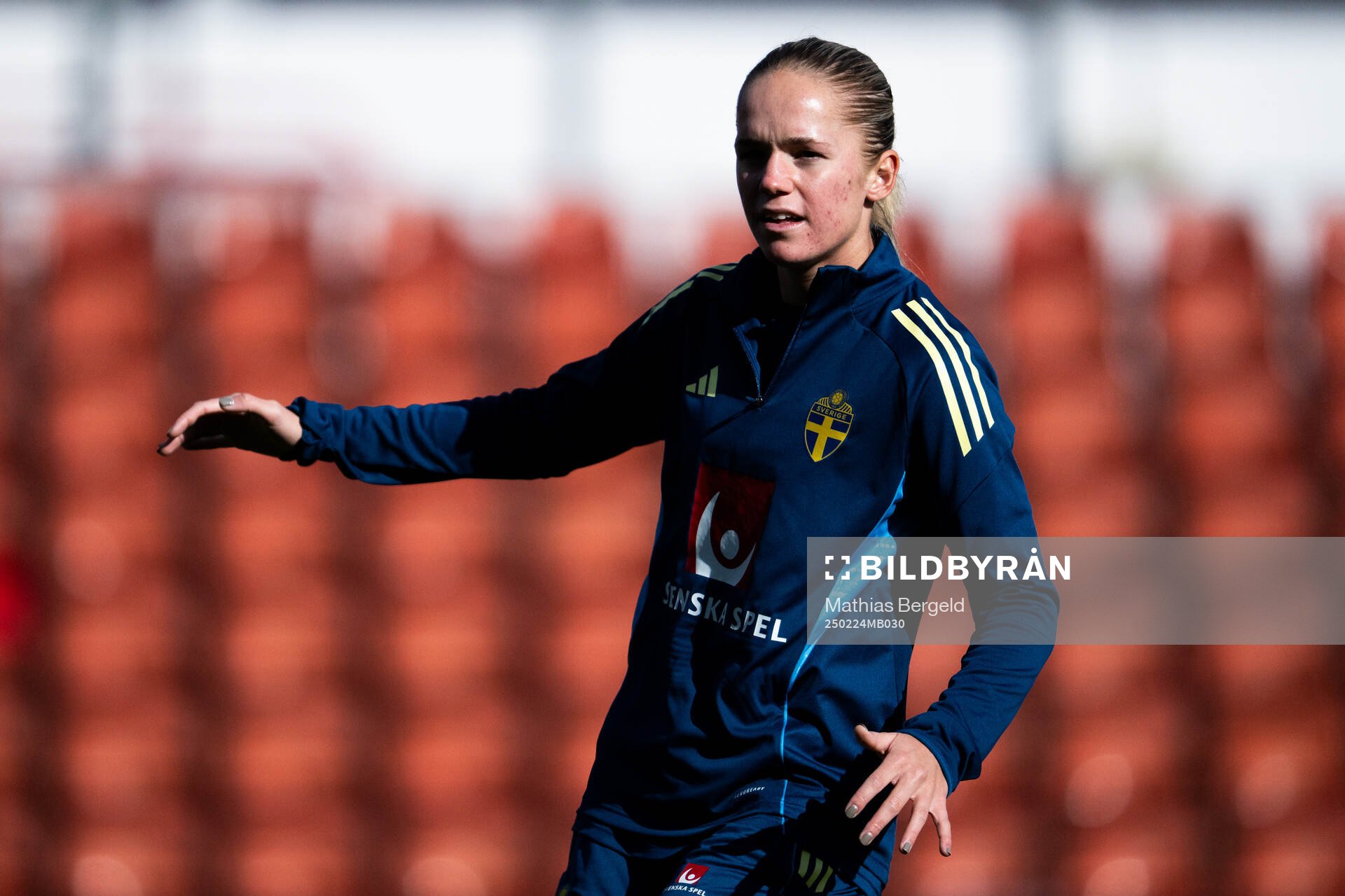 Hanna Lundkvist of the Swedish women's national football