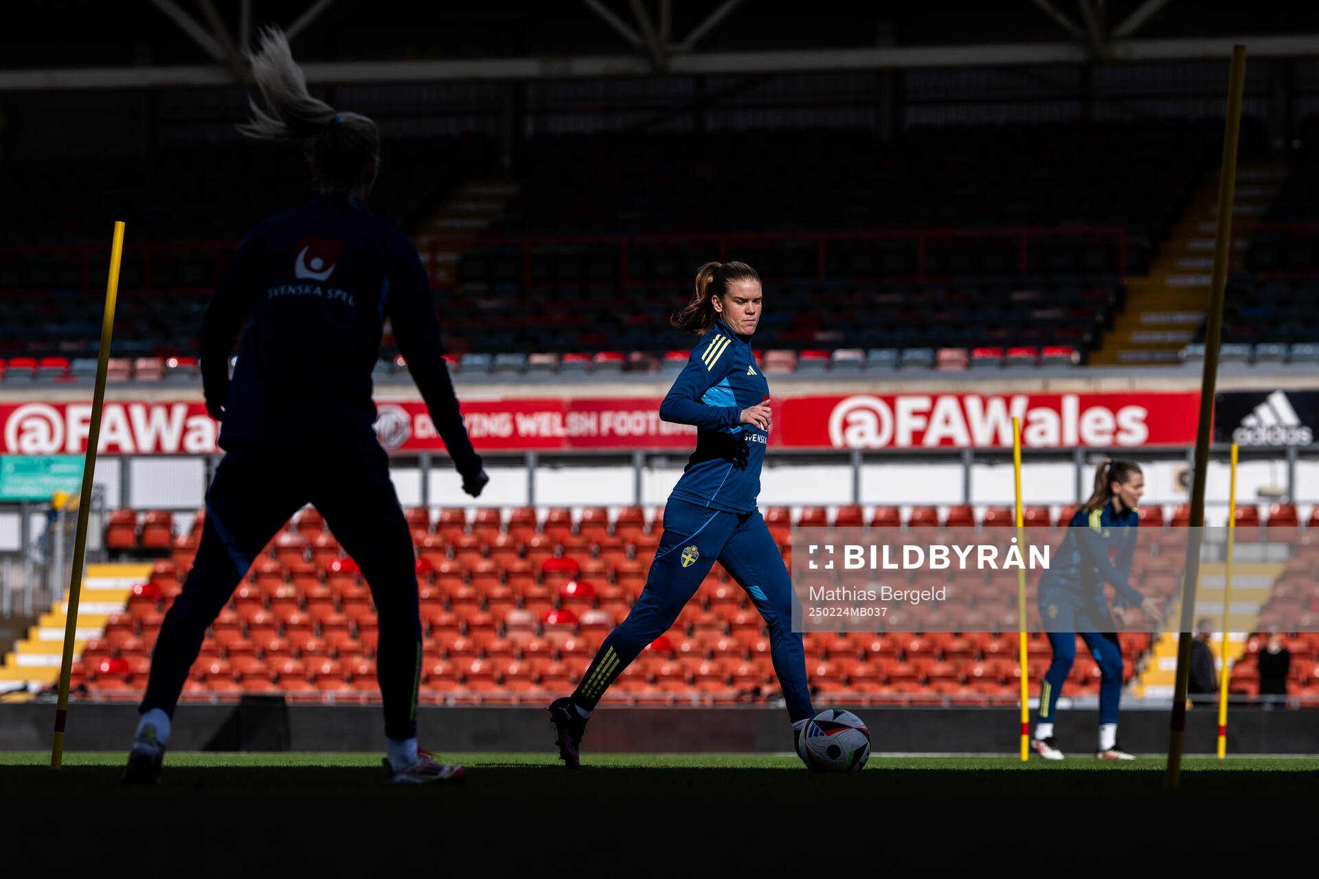 My Cato of the Swedish women's national football team at a