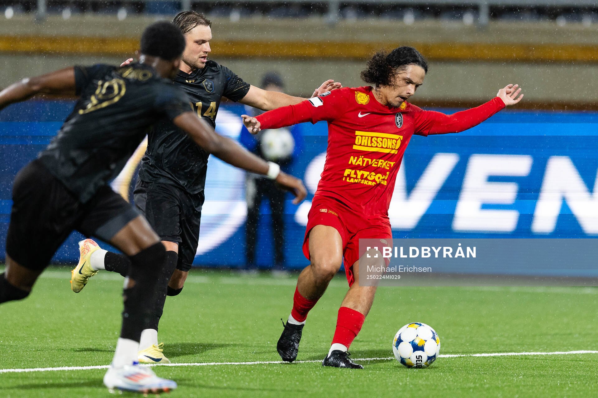 Halmstads Pawel Chrupalla och Landskronas André Alvarez