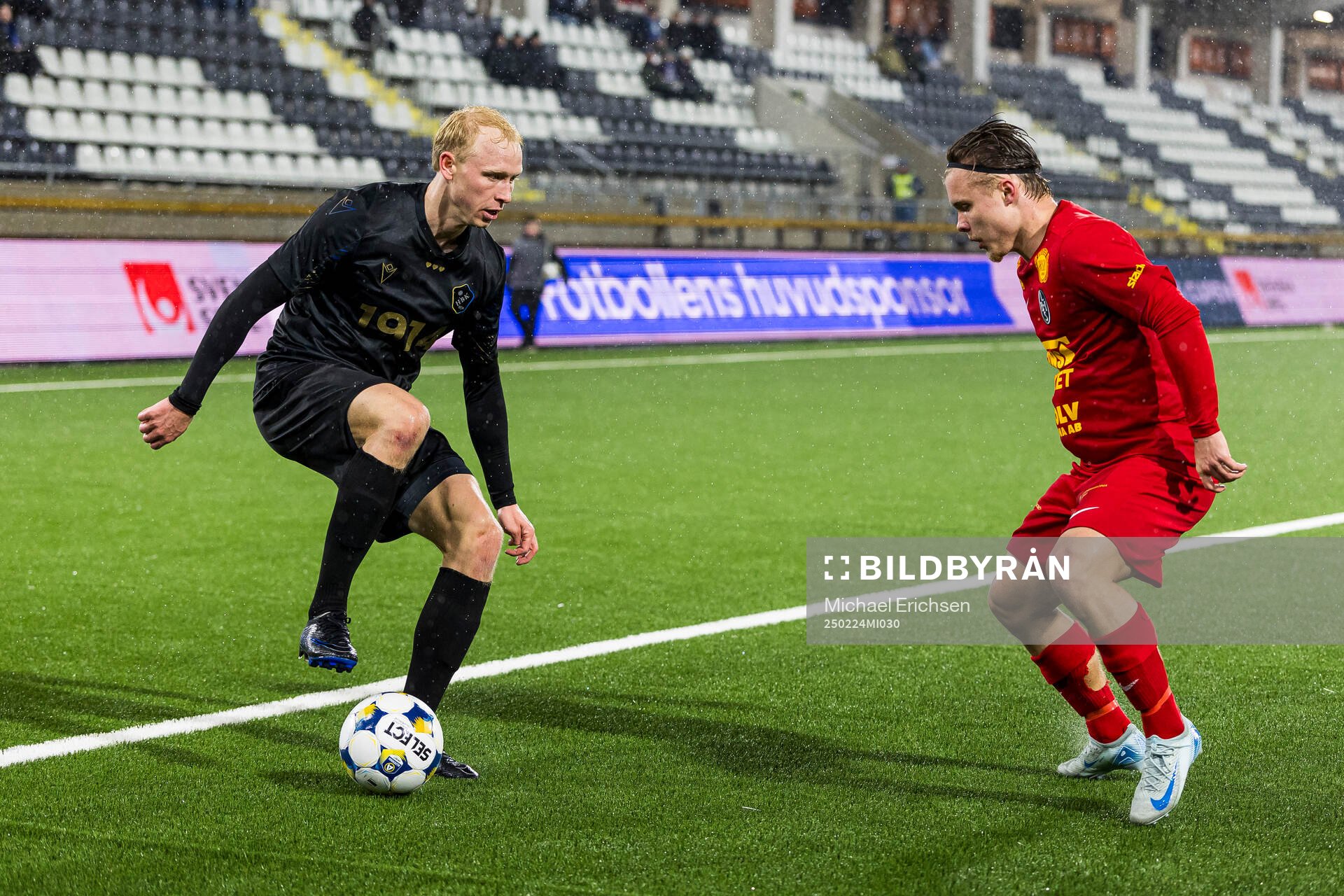 Halmstads André Boman och Landskronas Vincent Sundberg