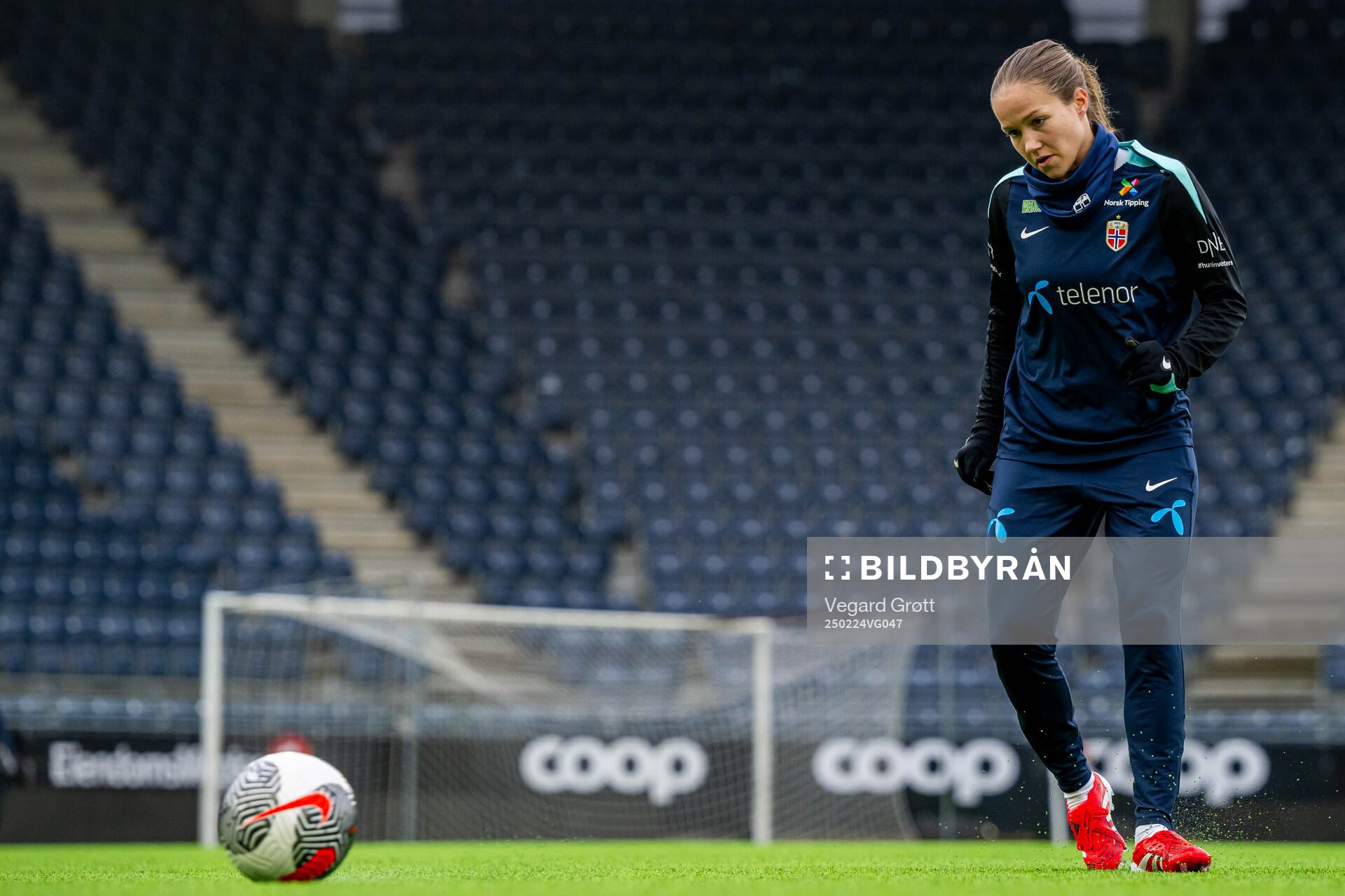 Guro Reiten of the Norwegian women's national football team
