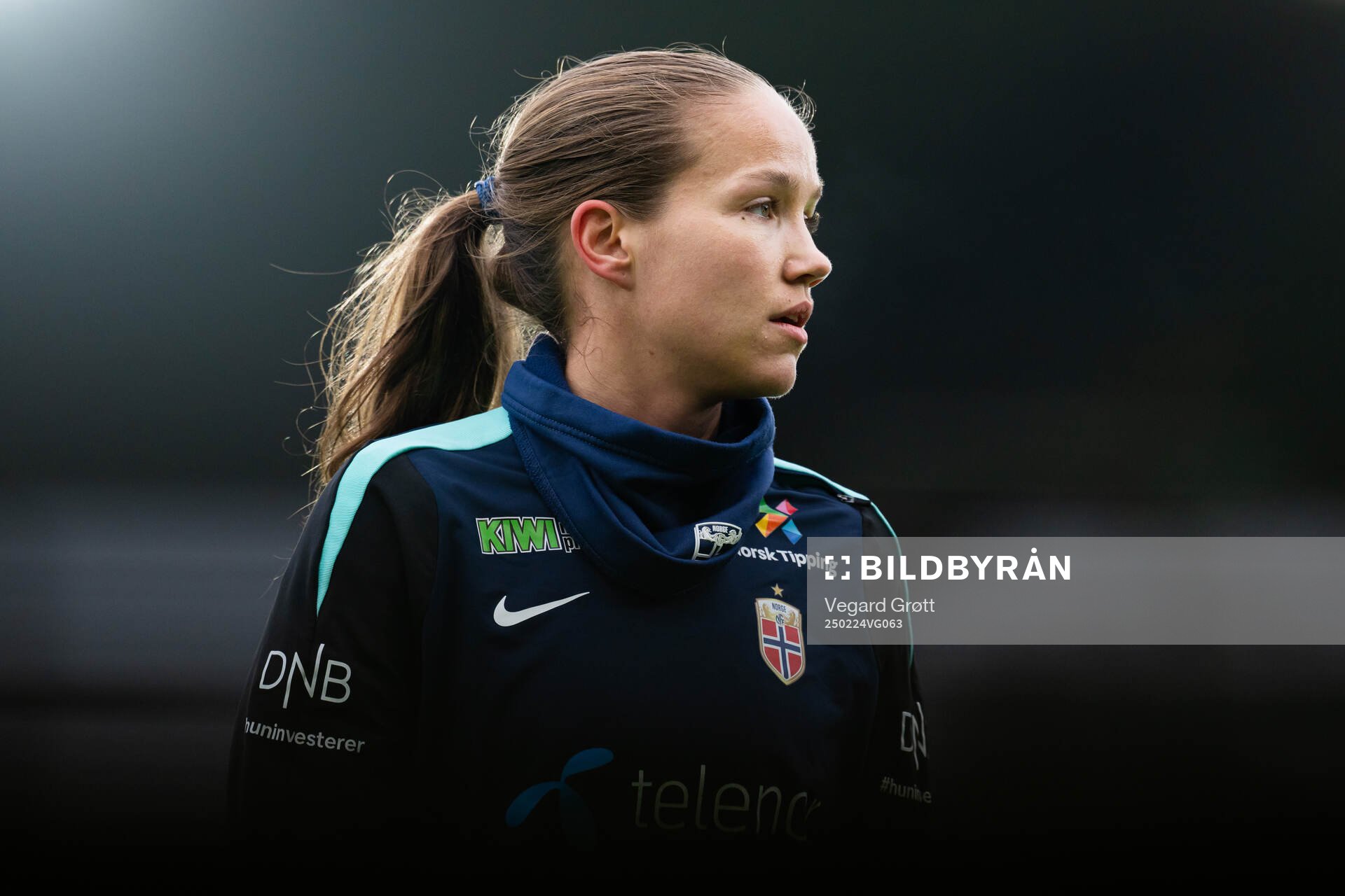 Guro Reiten of the Norwegian women's national football team