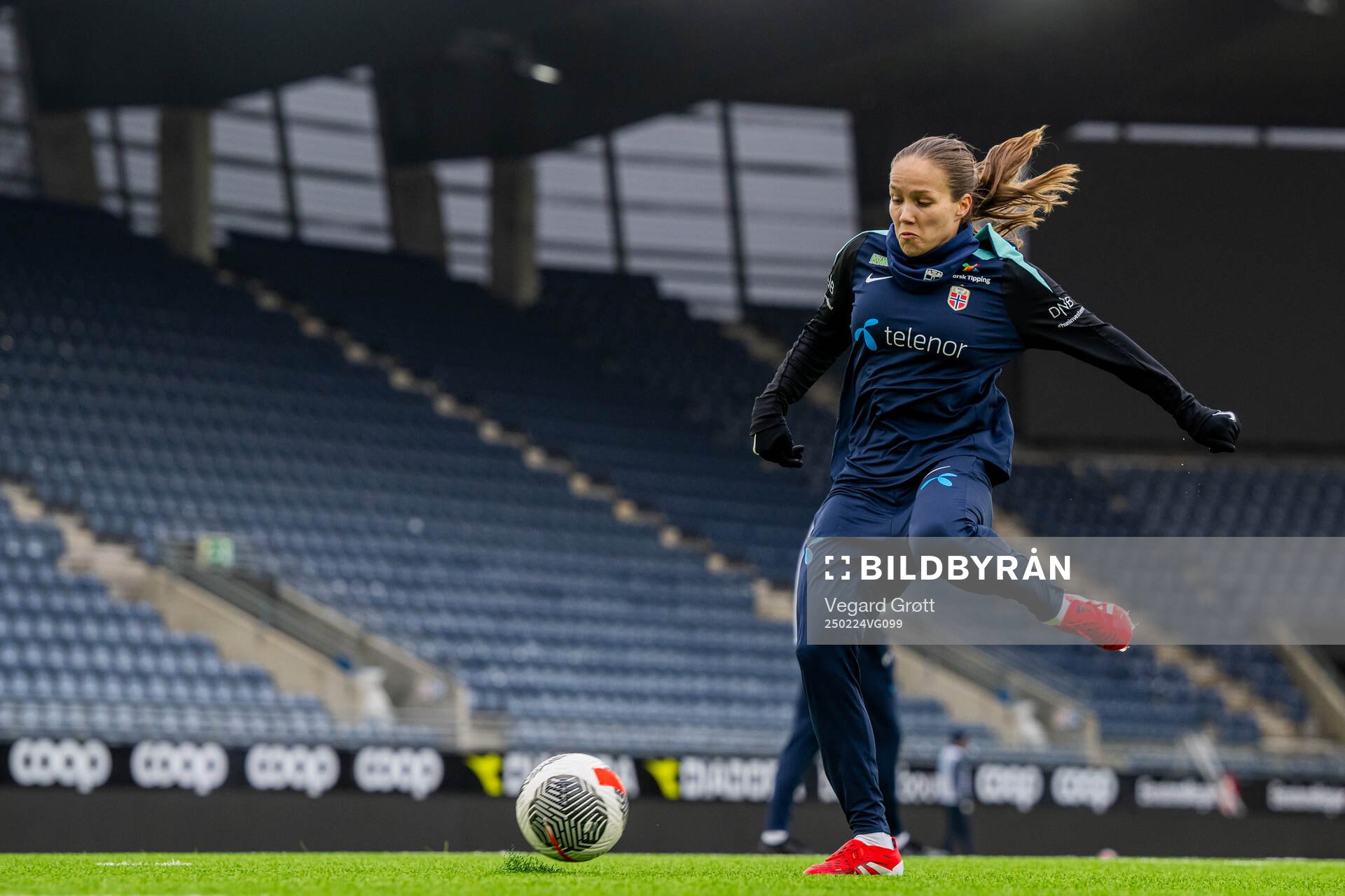 Guro Reiten of the Norwegian women's national football team