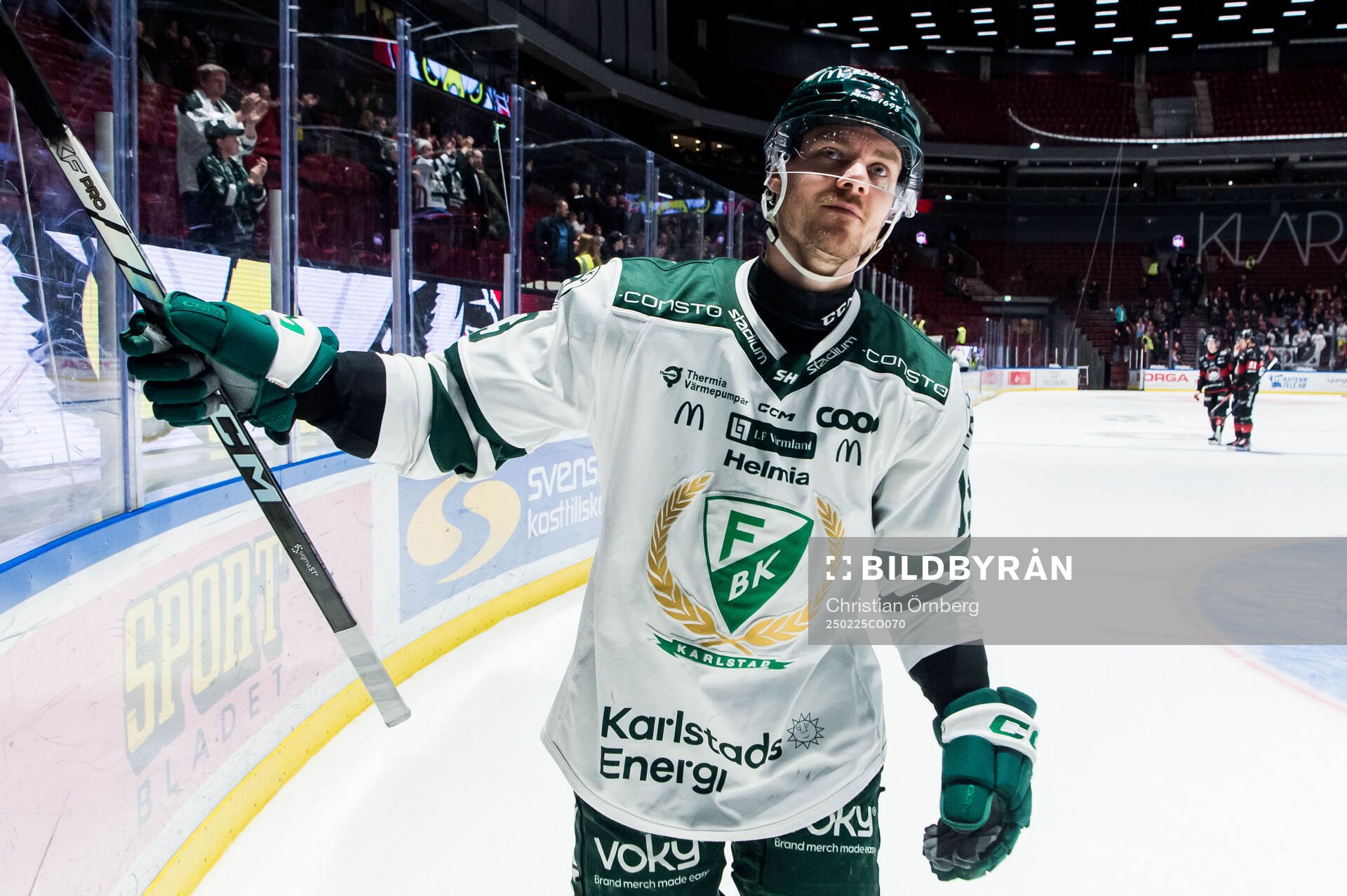 Färjestads Joel Kellman jublar