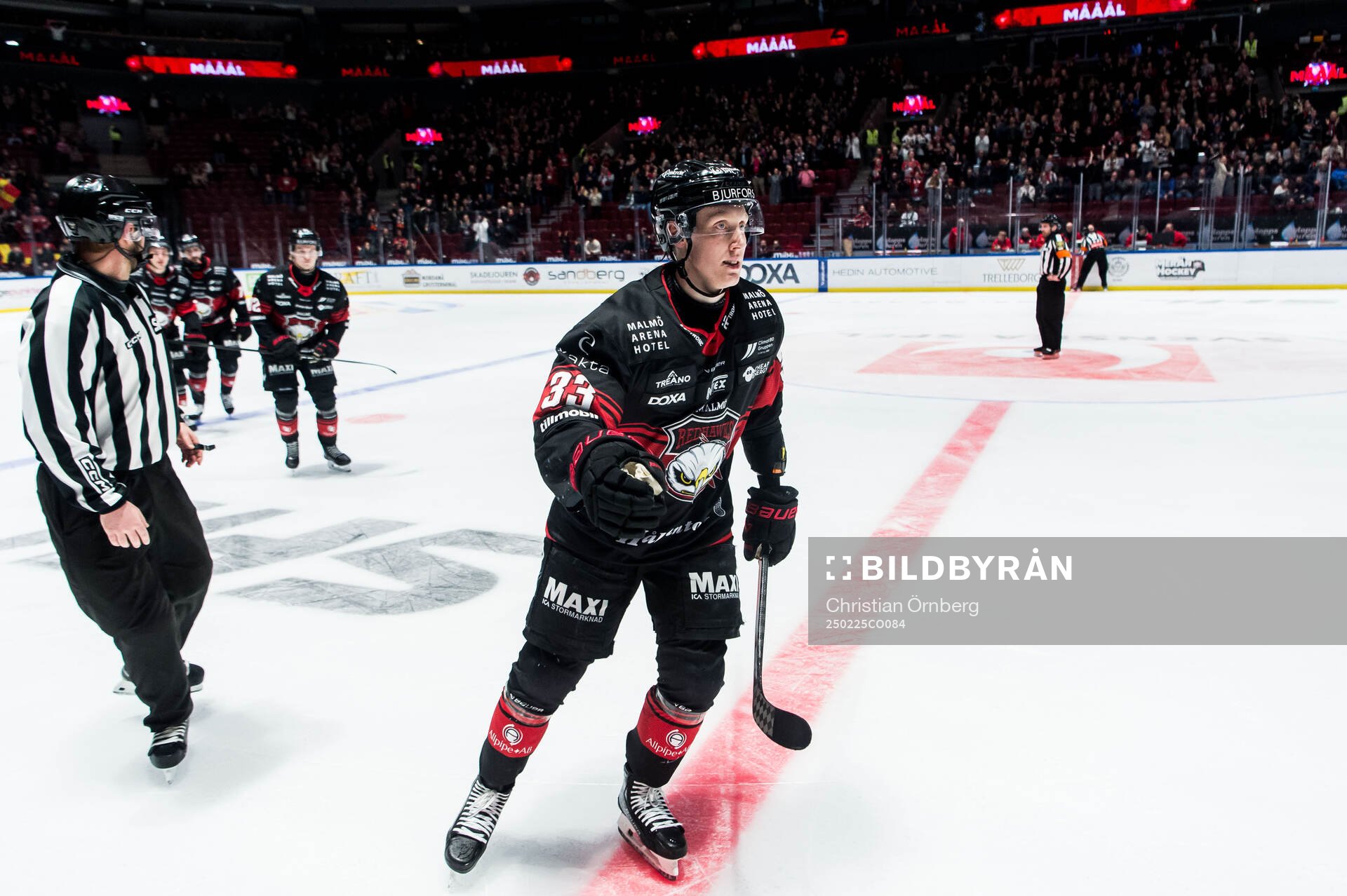 Malmö Redhawks Lassi Thomson jublar