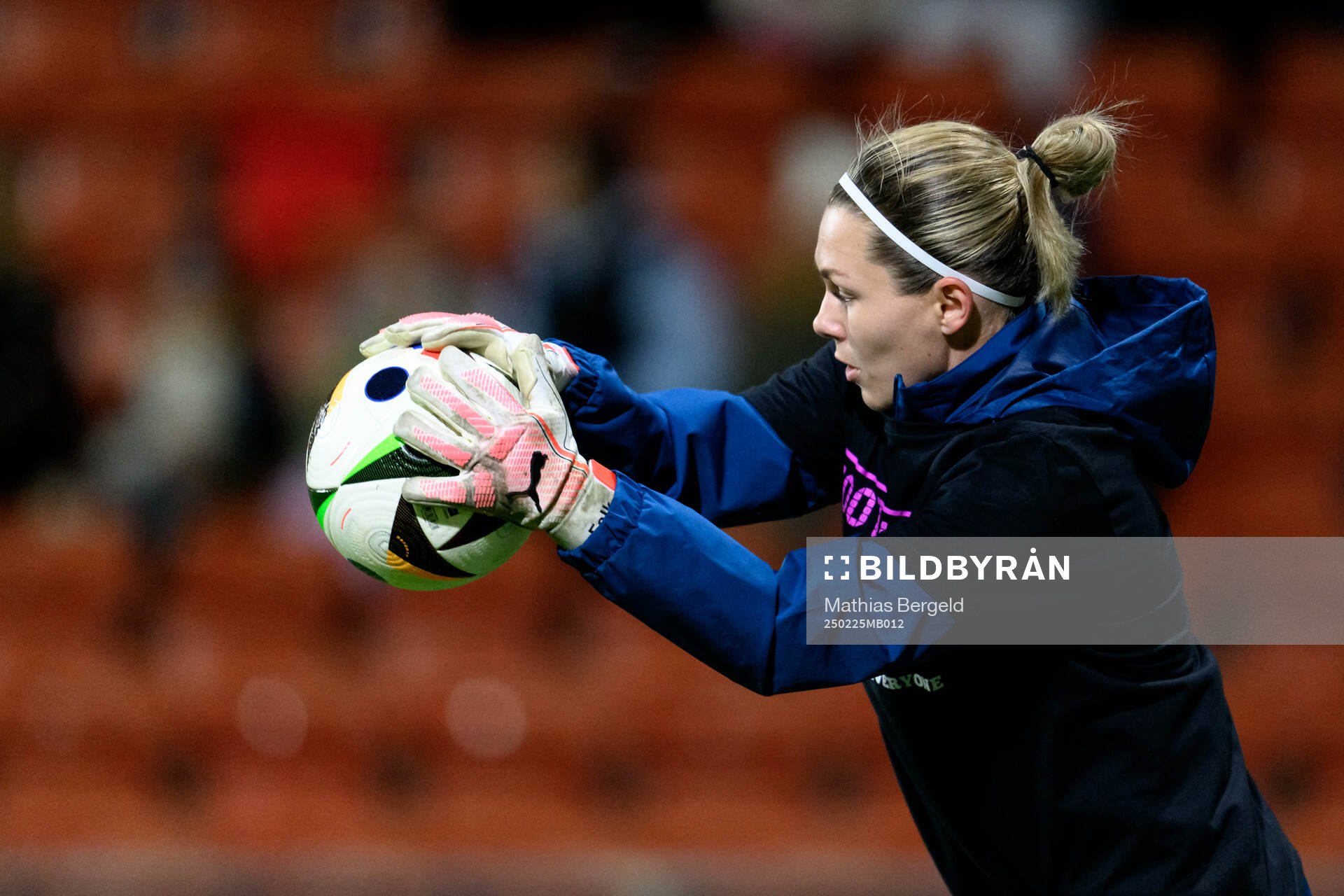 Goalkeeper Jennifer Falk of Sweden