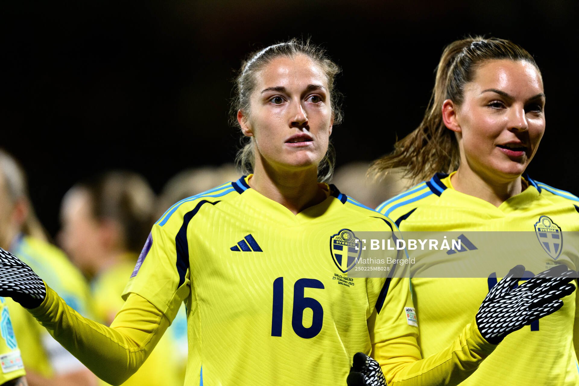 Filippa Angeldahl of Sweden celebrates