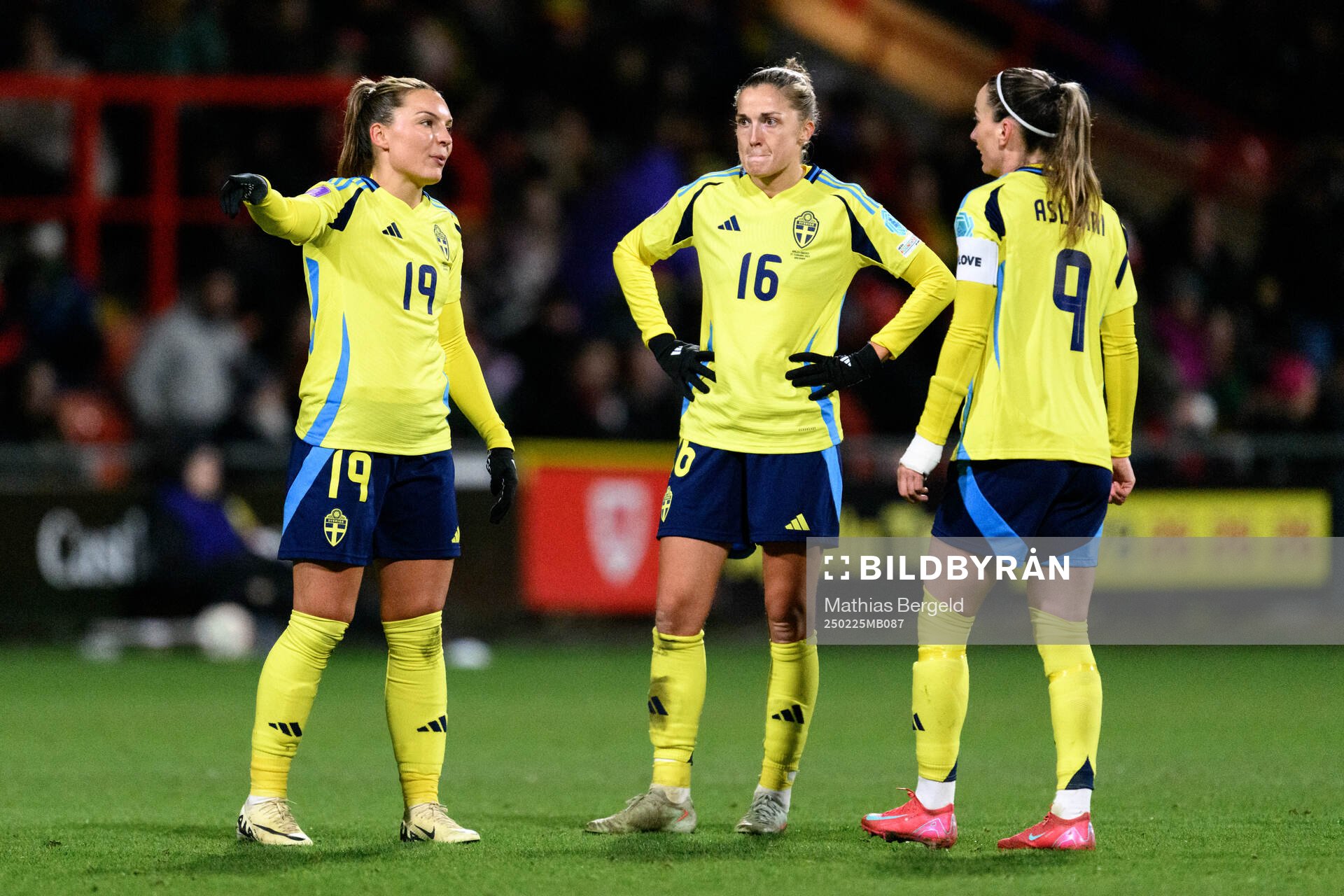 Johanna Rytting Kaneryd, Filippa Angeldahl and Kosovare