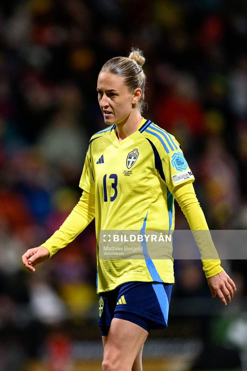 Emma Kullberg of Sweden looks dejected