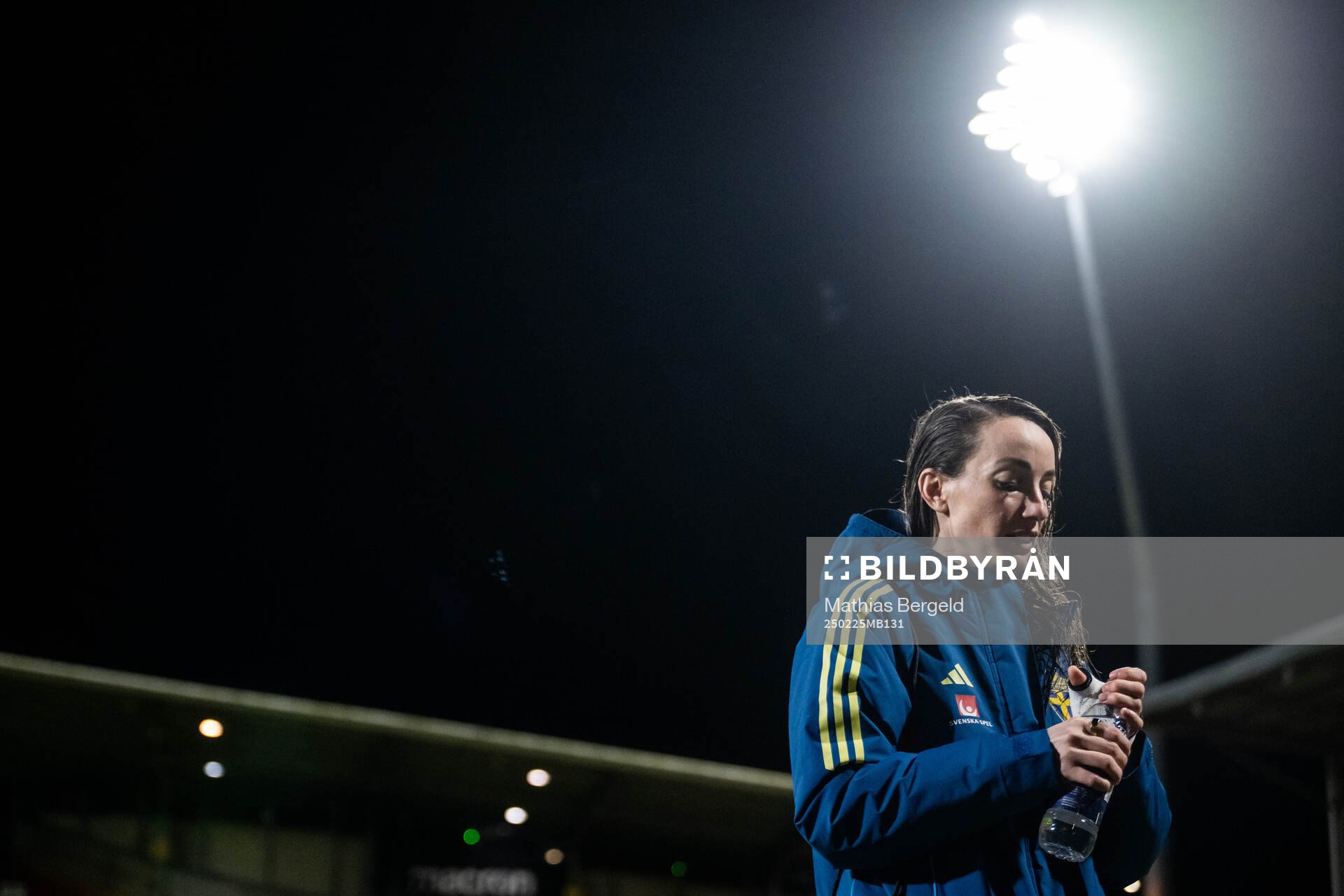 Kosovare Asllani of Sweden is interviewed