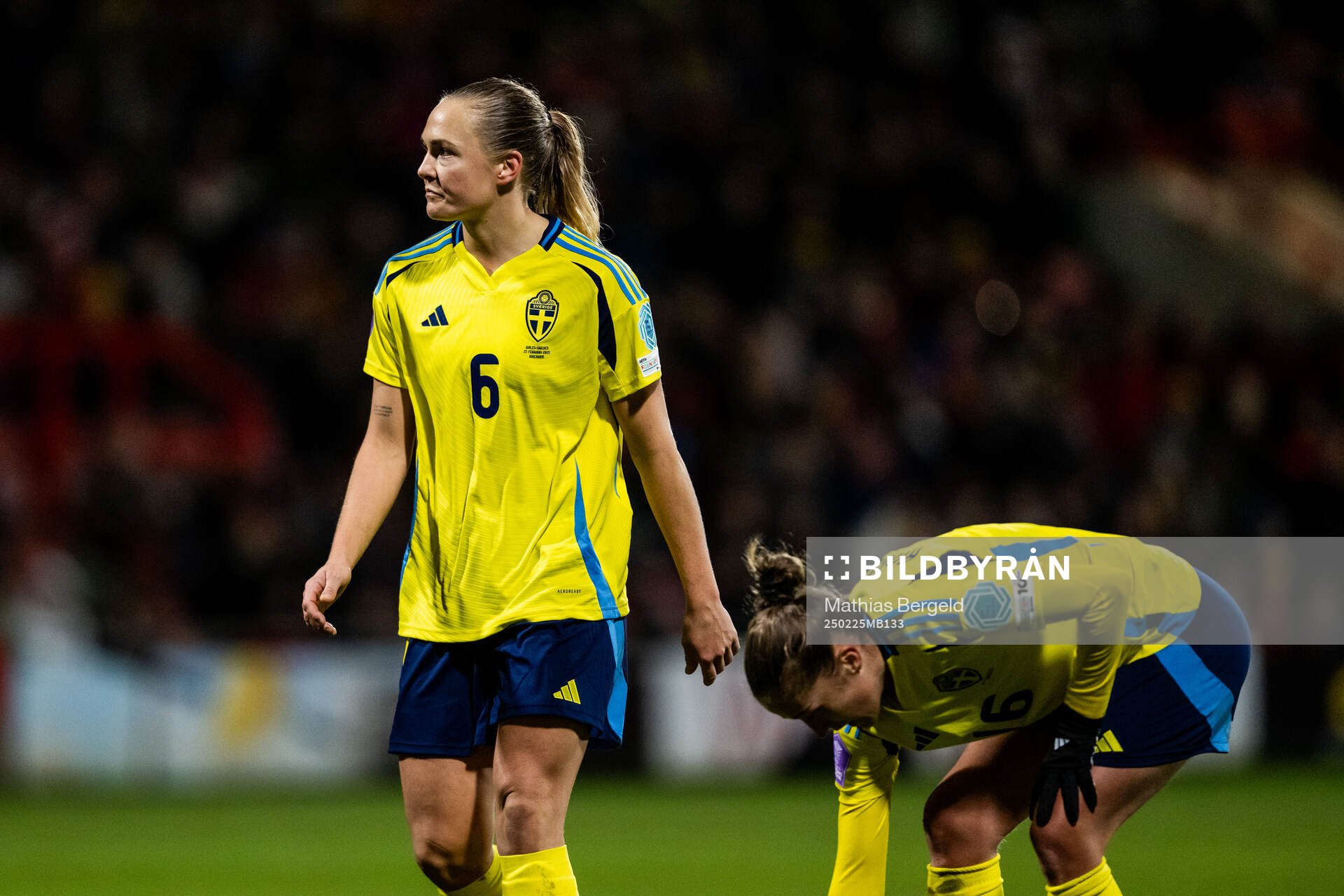 Magdalena Eriksson of Sweden looks dejected