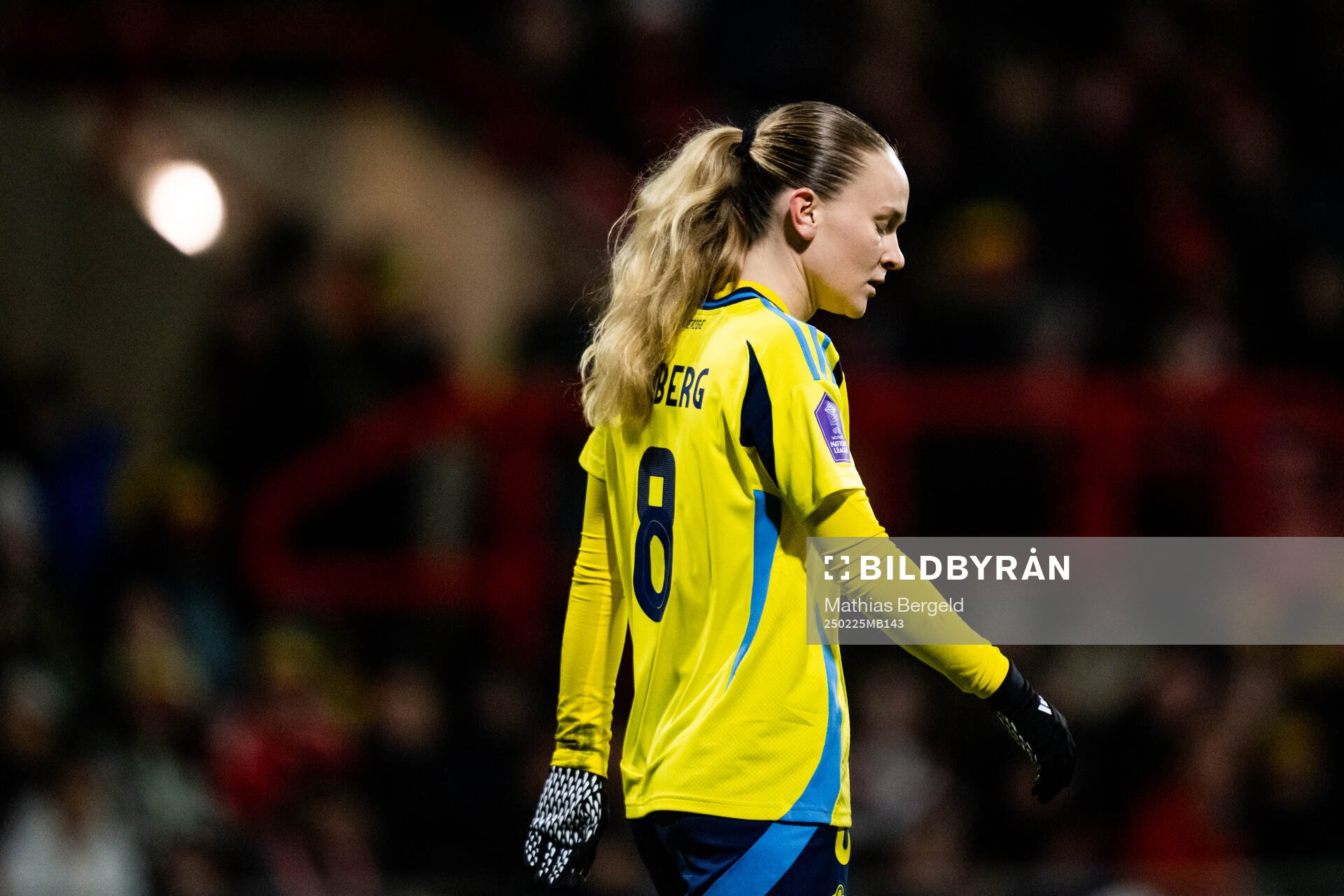 Matilda Vinberg of Sweden looks dejected