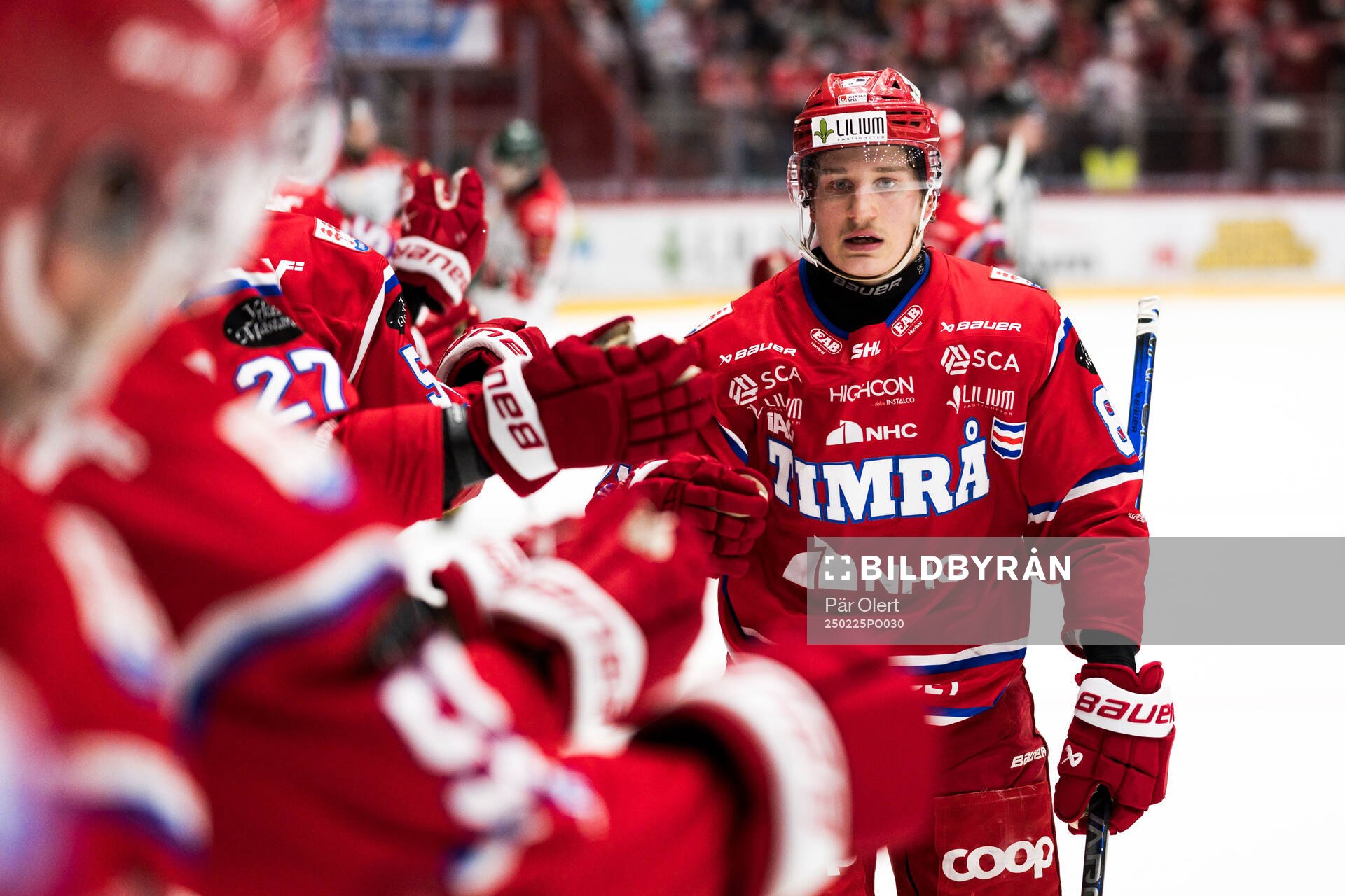 Timrås Oliver Kapanen jublar