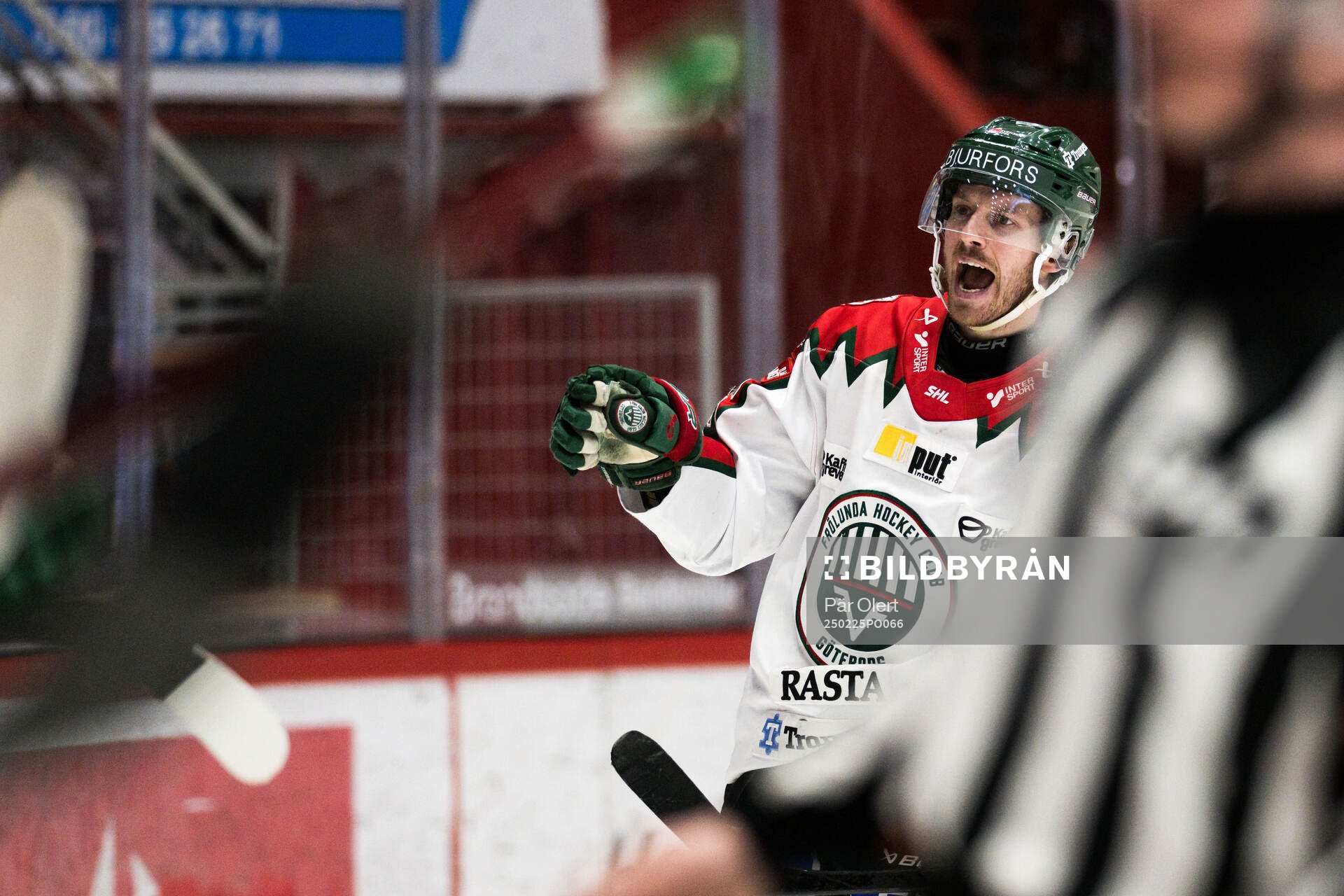 Frölundas Erik Thorell jublar