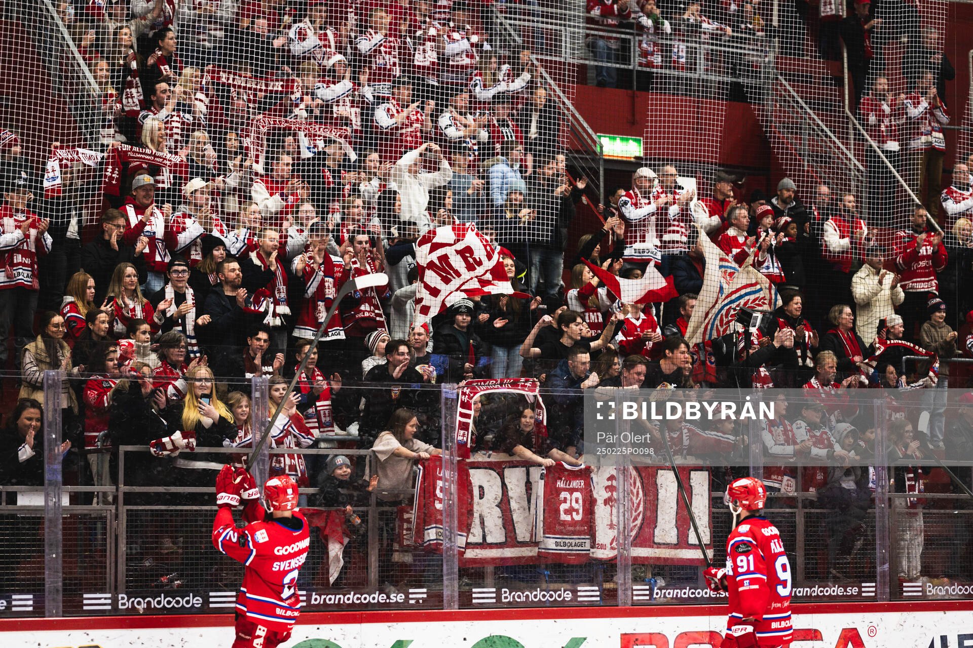 Timråsupportrarna jublar