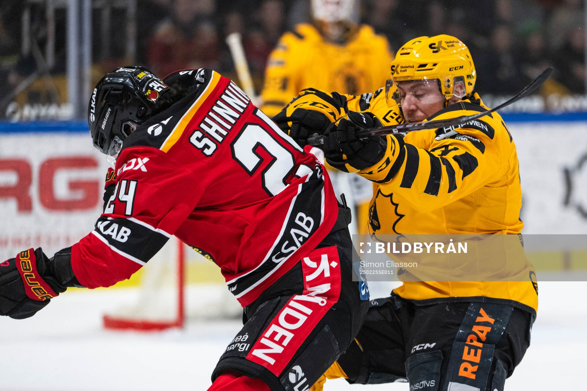 Luleås Brendan Shinnimin och Skellefteås Pär Lindholm