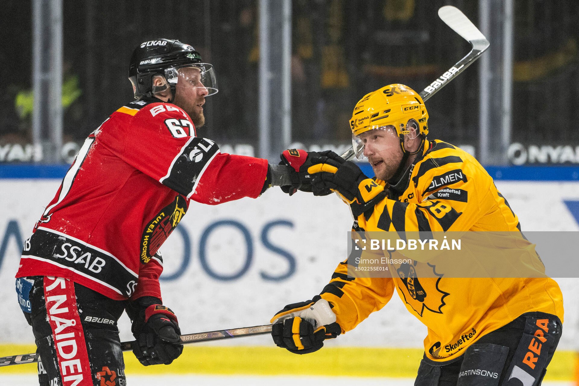 Luleås Linus Omark och Skellefteås Oskar Nilsson