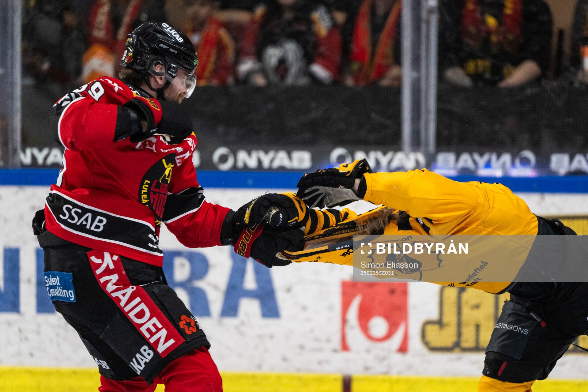 Luleås Pontus Själin och Skellefteås Anton Heikkinen