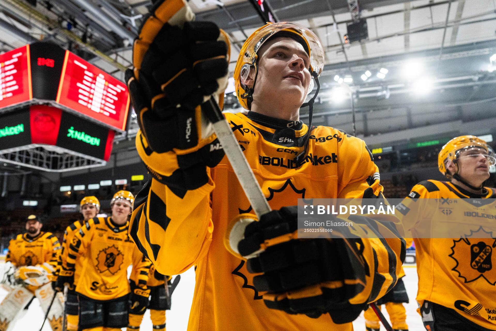 Skellefteås Axel Sandin Pellikka jublar