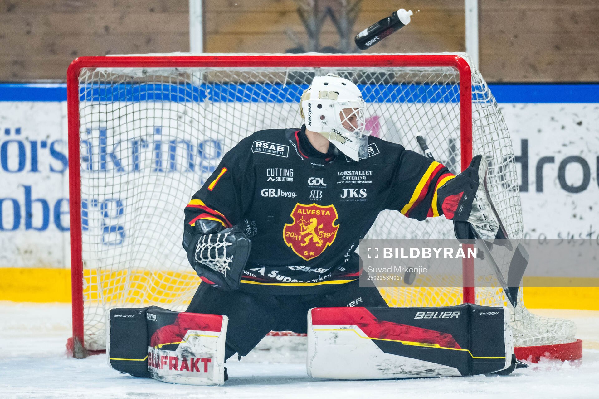 Alvesta SKs målvakt Algot Persson släpper in 0-1