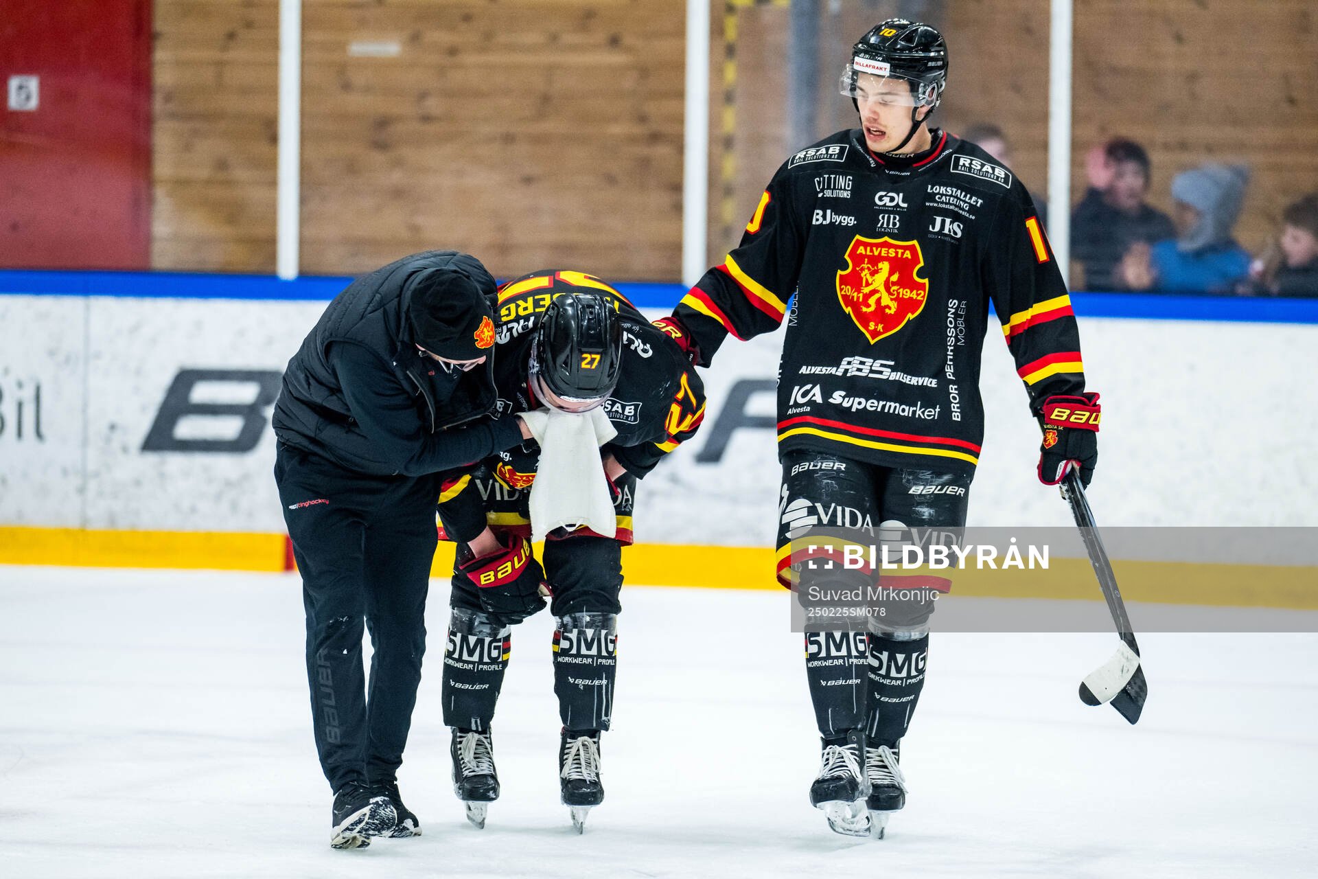 Alvesta SKs Kasper Hagberg blöder