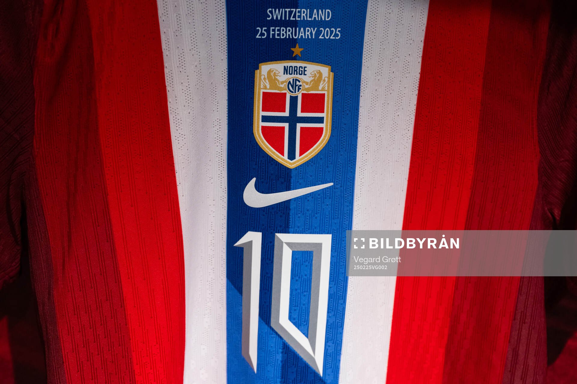 The kit of Caroline Graham Hansen of Norway in the dressing
