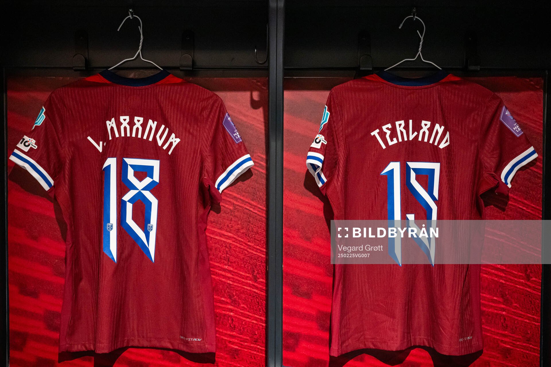 The kits of Frida Maanum and Elisabeth Terland of Norway in