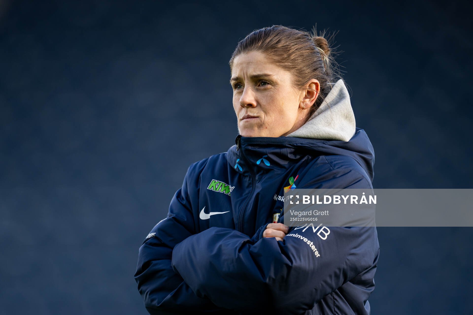 Maren Mjelde of Norway ahead of the UEFA Women’s Nations League football match between Norway and Switzerland on February 25, 2025 in Stavanger.