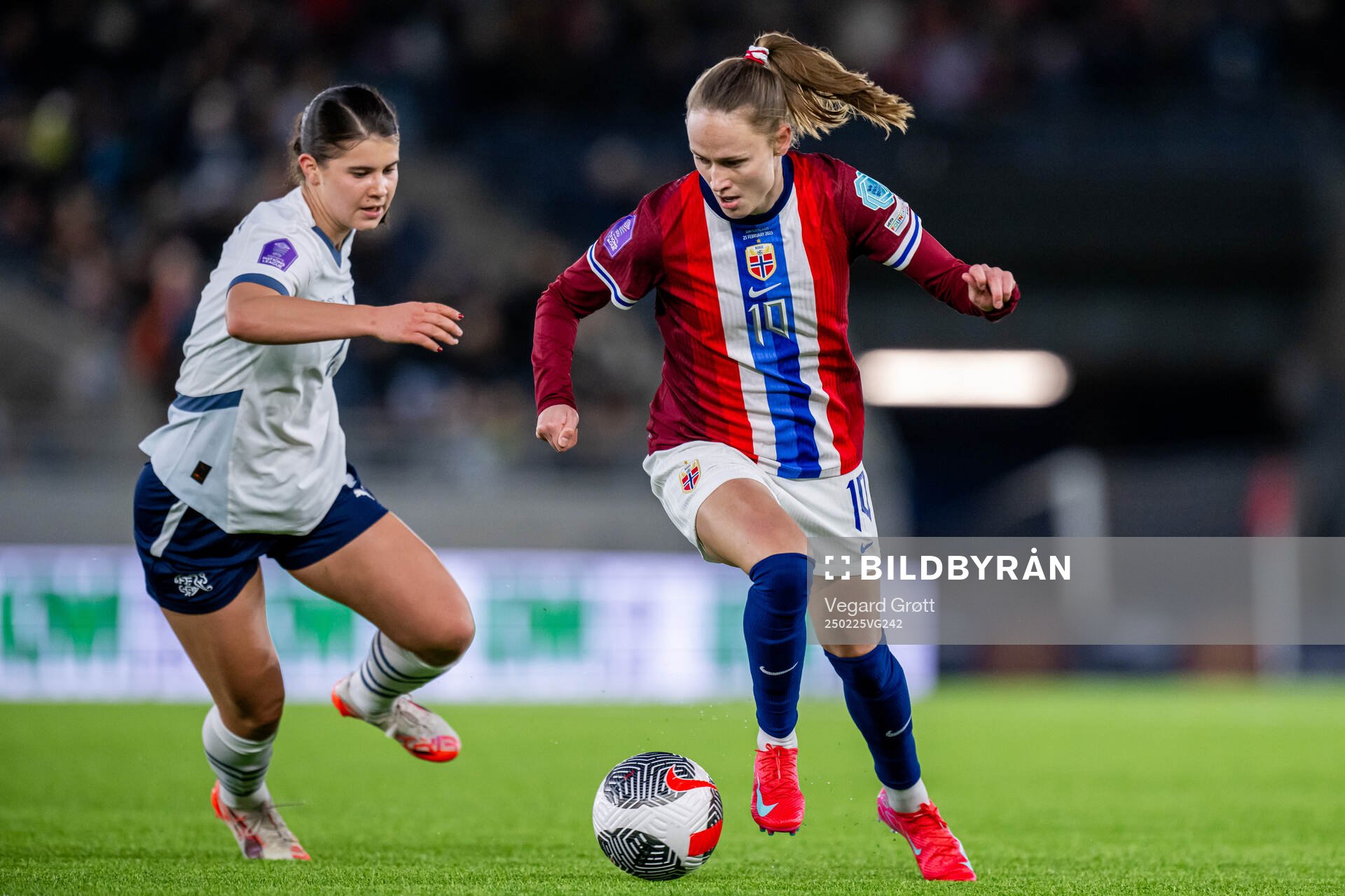 Noemi Ivelj of Switzerland and Caroline Graham Hansen of