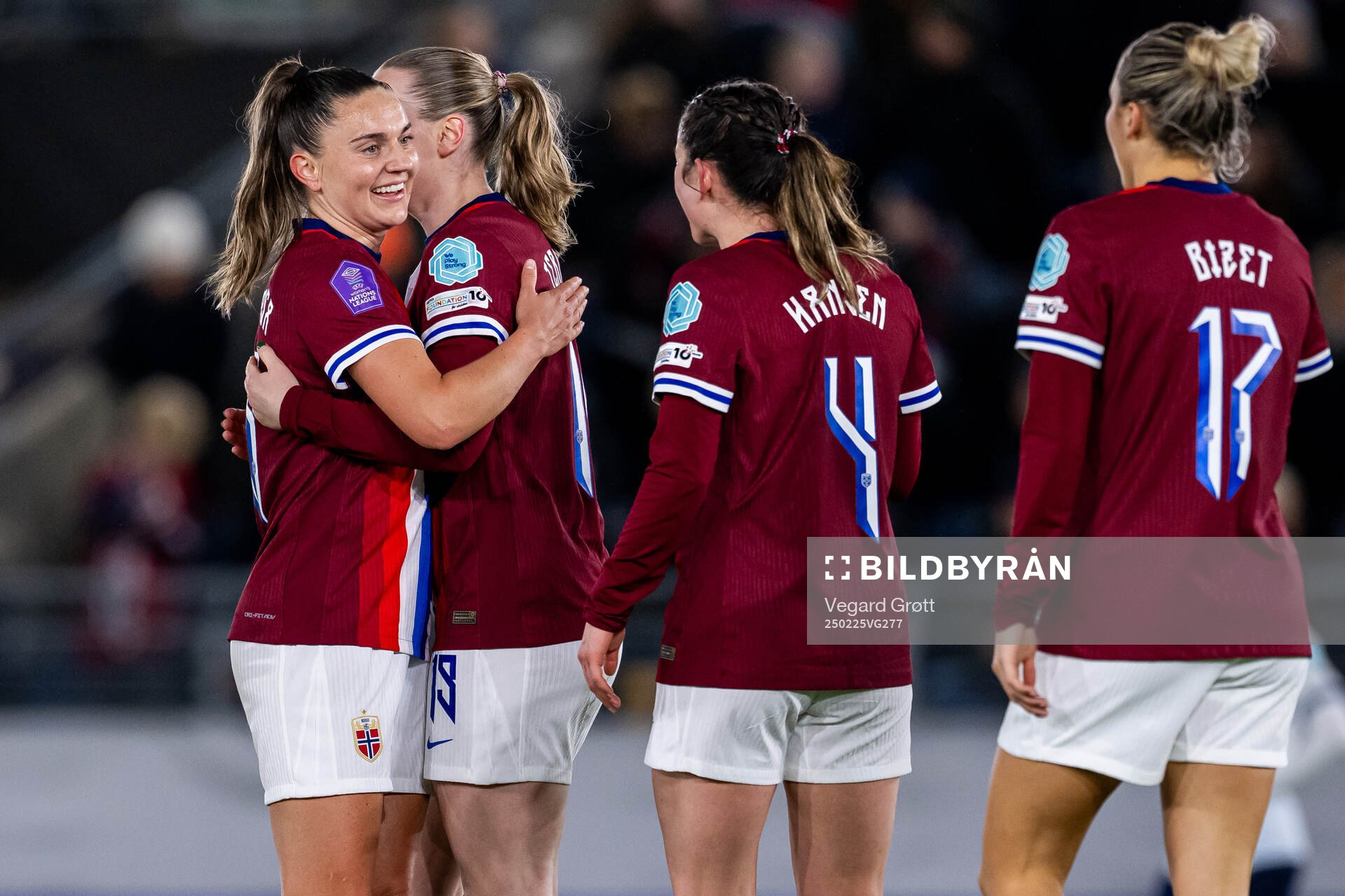 Vilde Bøe Risa of Norway celebrates