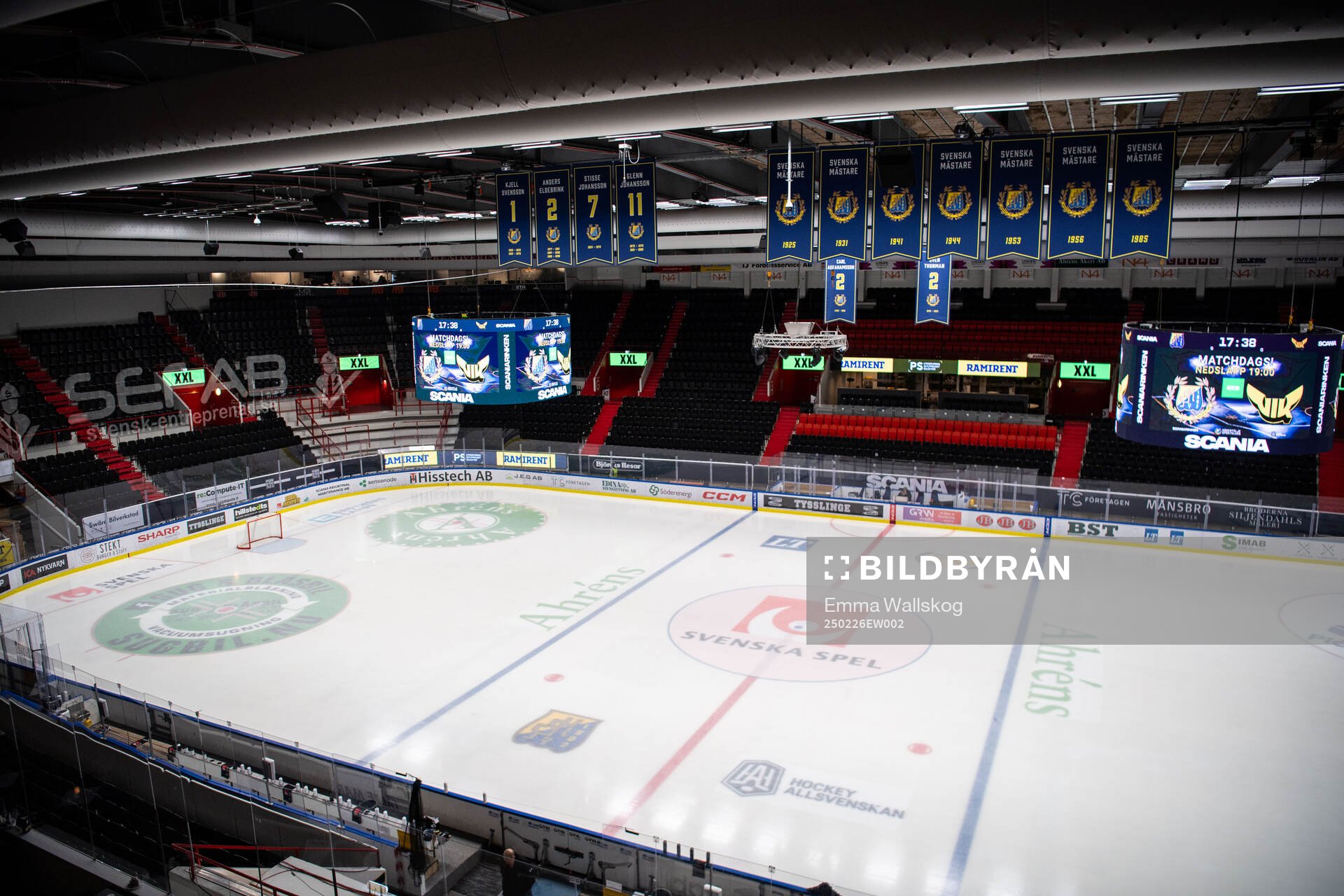 Interiör vy av Scaniarinken