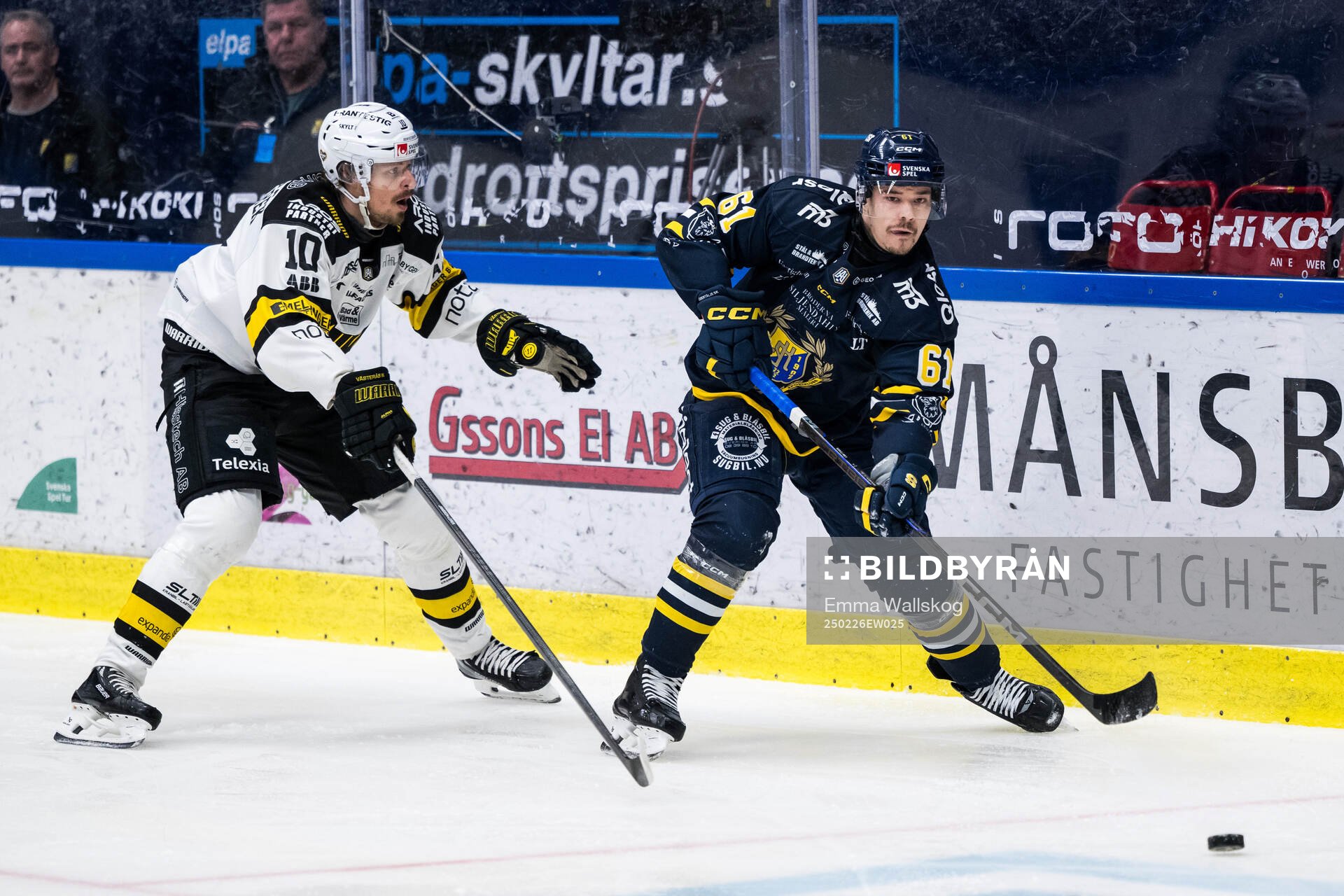 Västerås Jimmie Jansson och Södertäljes Miikka Pitkänen