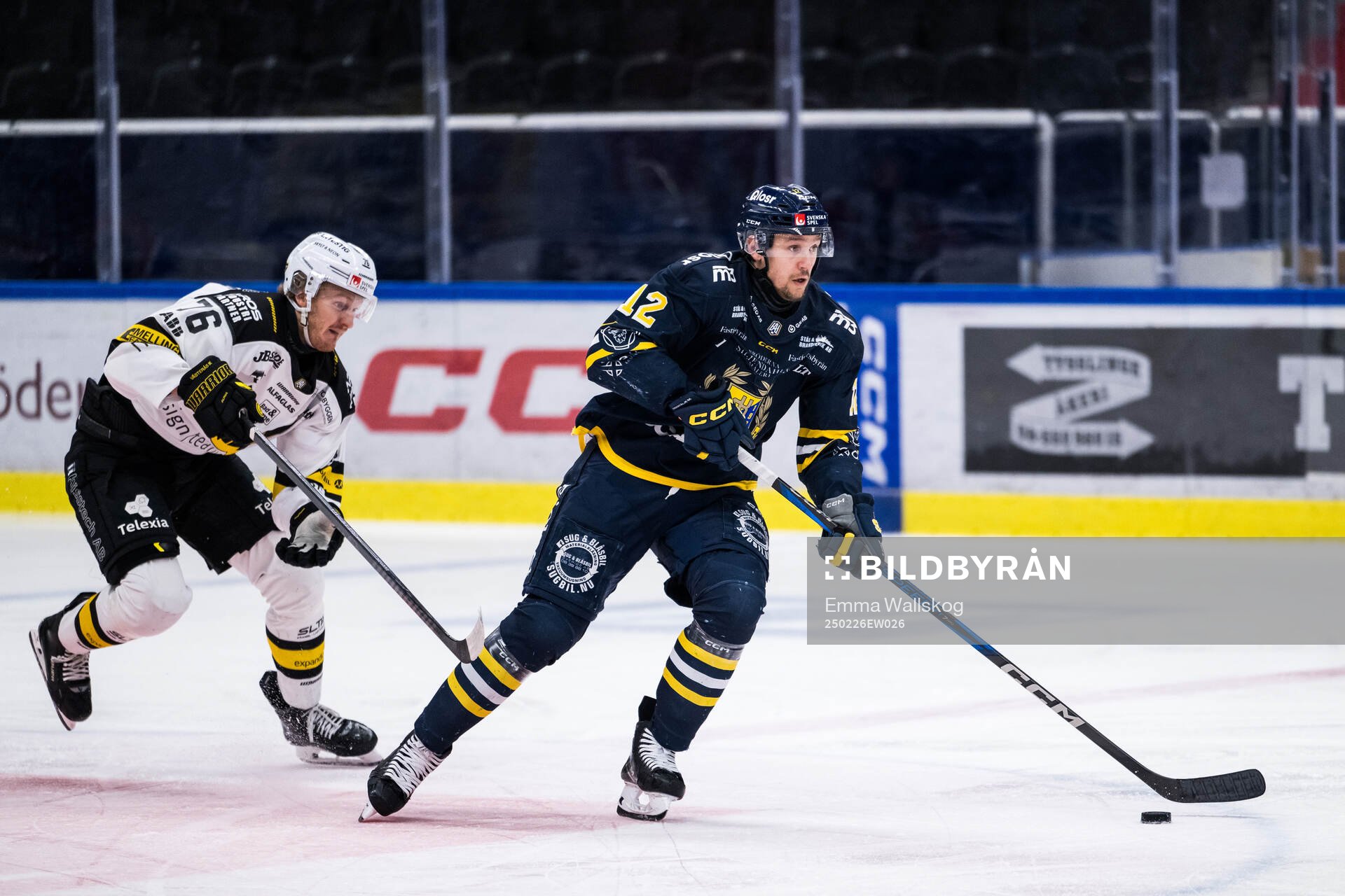Västerås Svante Sjödin och Södertäljes Viktor Liljegren