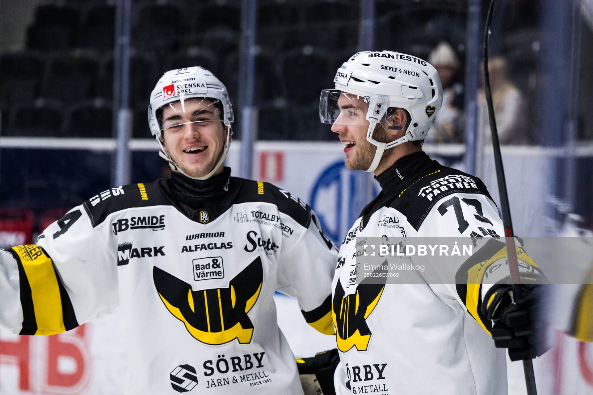 Västerås Joel Kant och Anton Gradin jublar