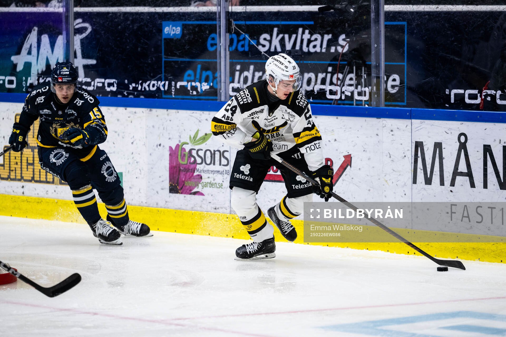 Södertäljes Albin Carlson och Västerås Joel Kant