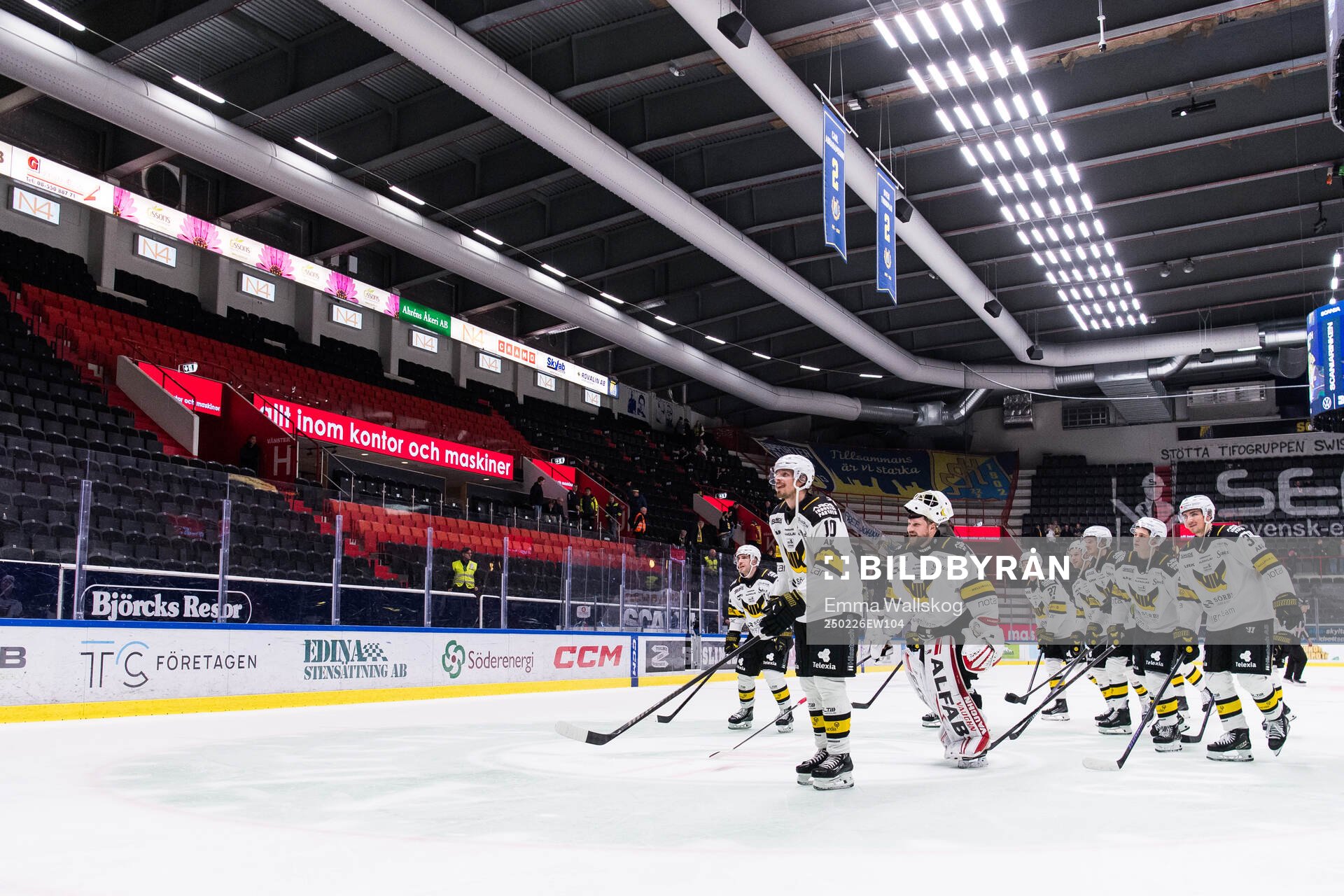 Västerås spelare jublar