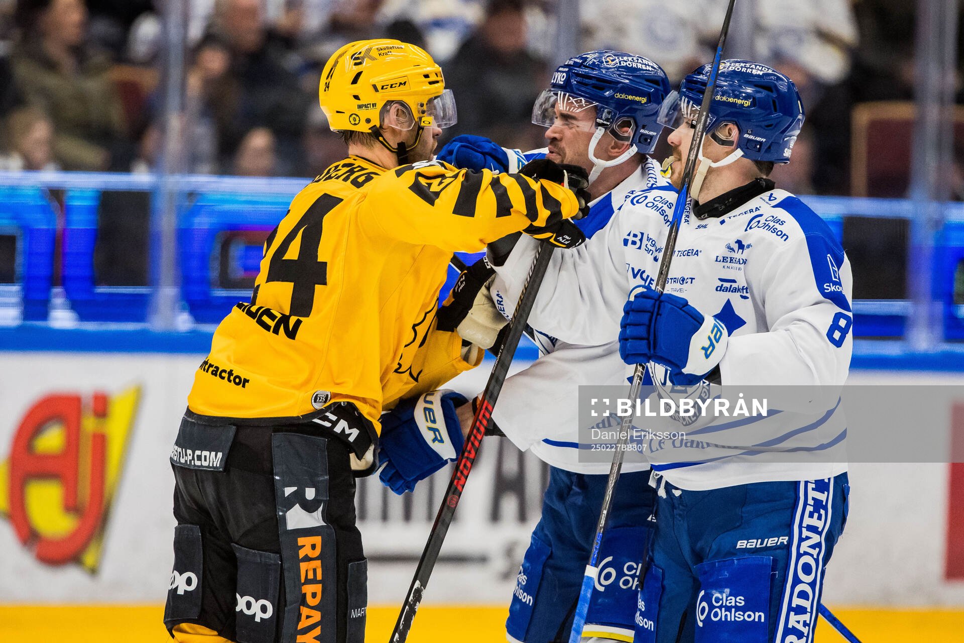 Skellefteås Oscar Lindberg och Leksands Eddie Larsson och