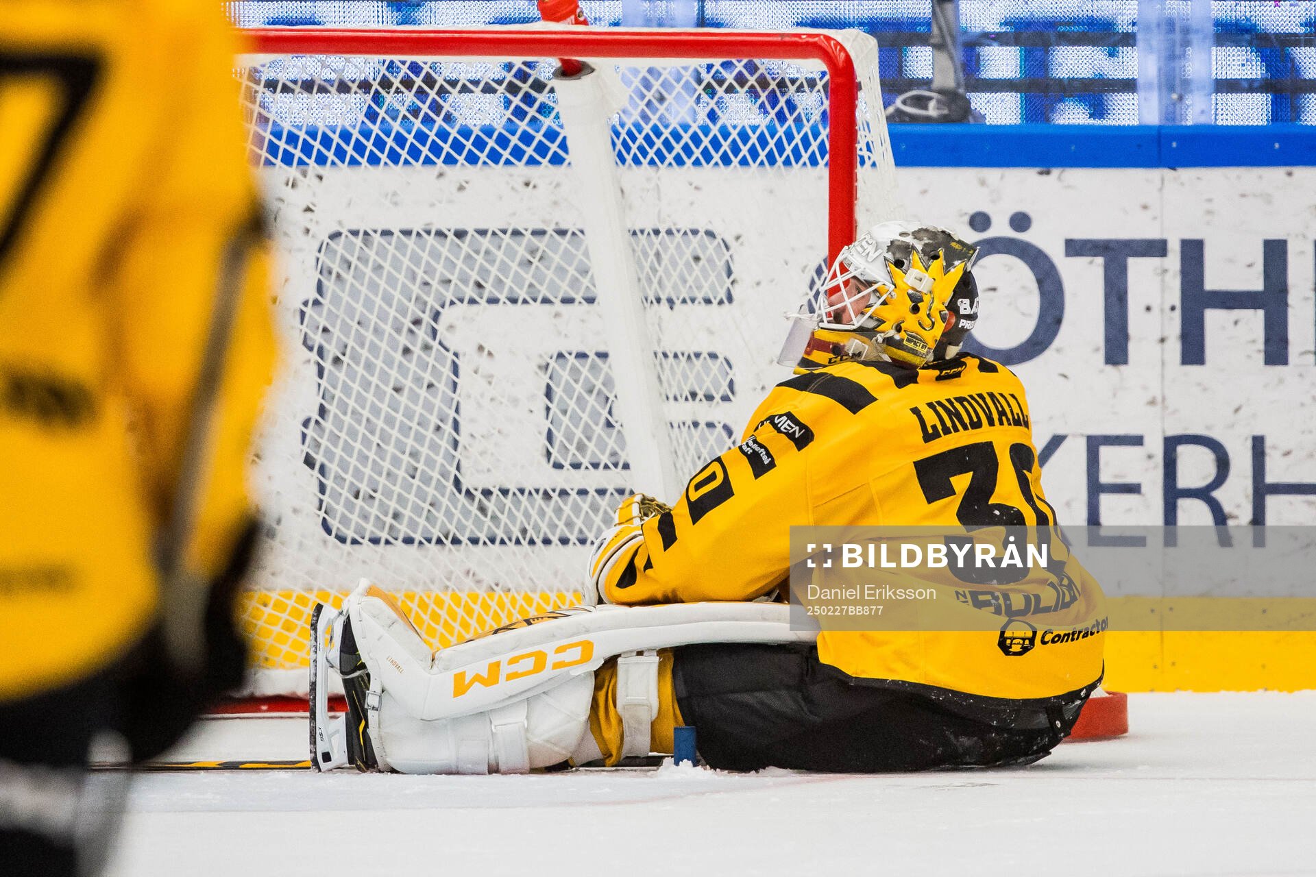Skellefteås målvakt Gustaf Lindvall